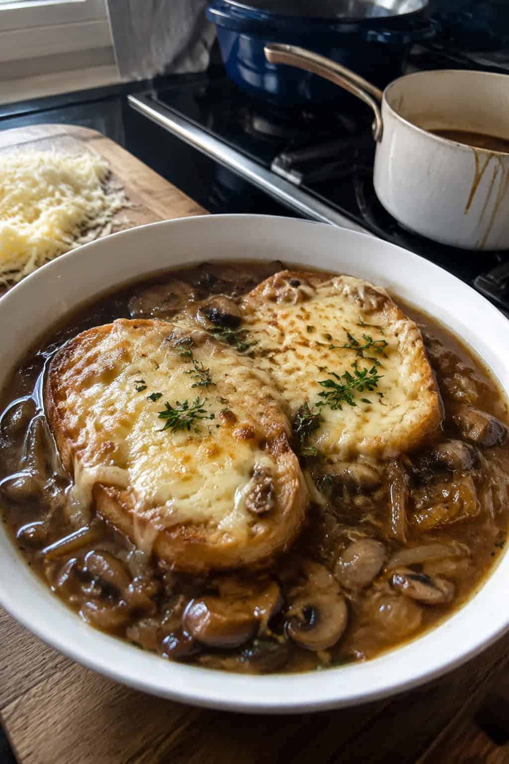 French Onion and Mushroom Soup
