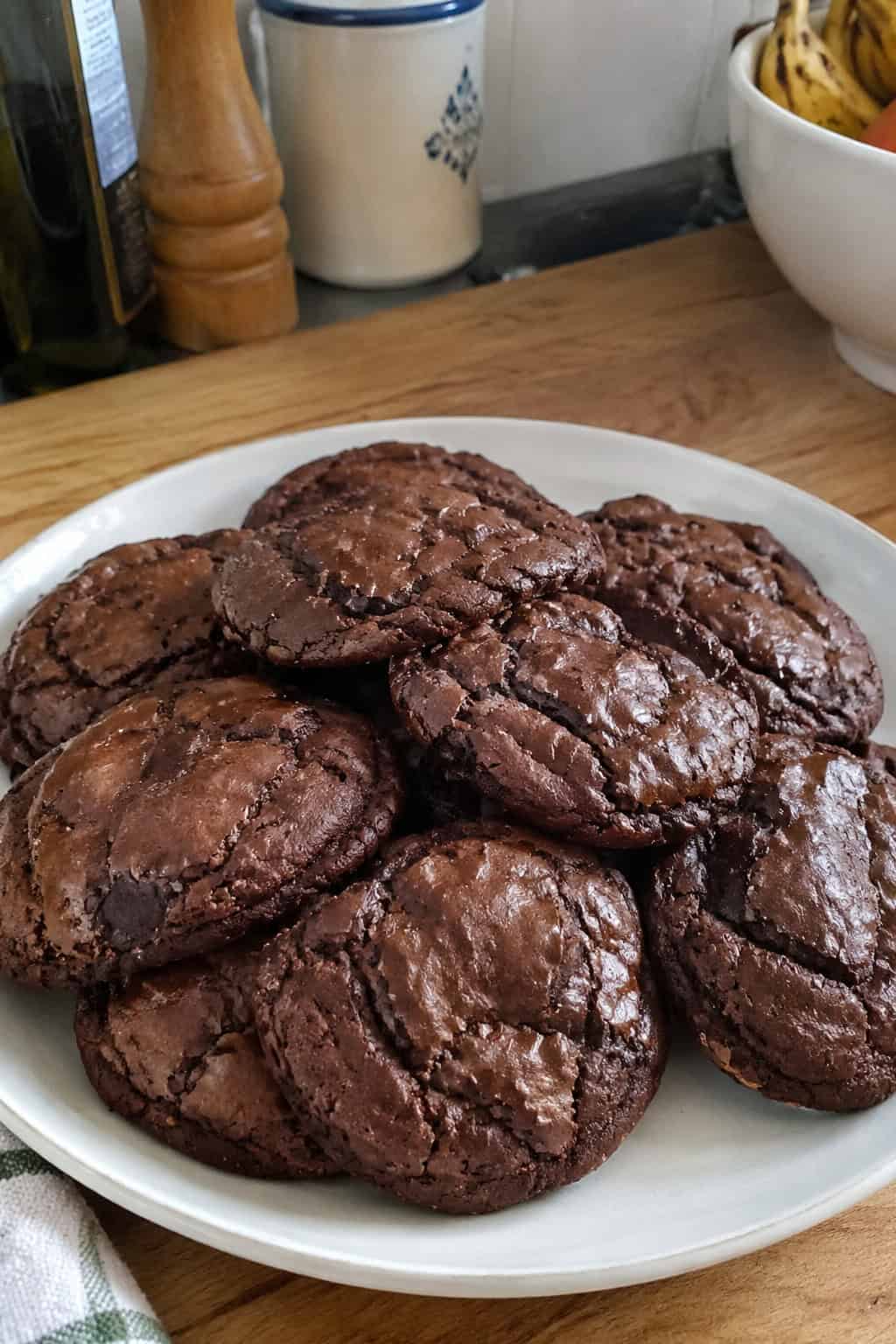 Double Chocolate Brownie Cookies