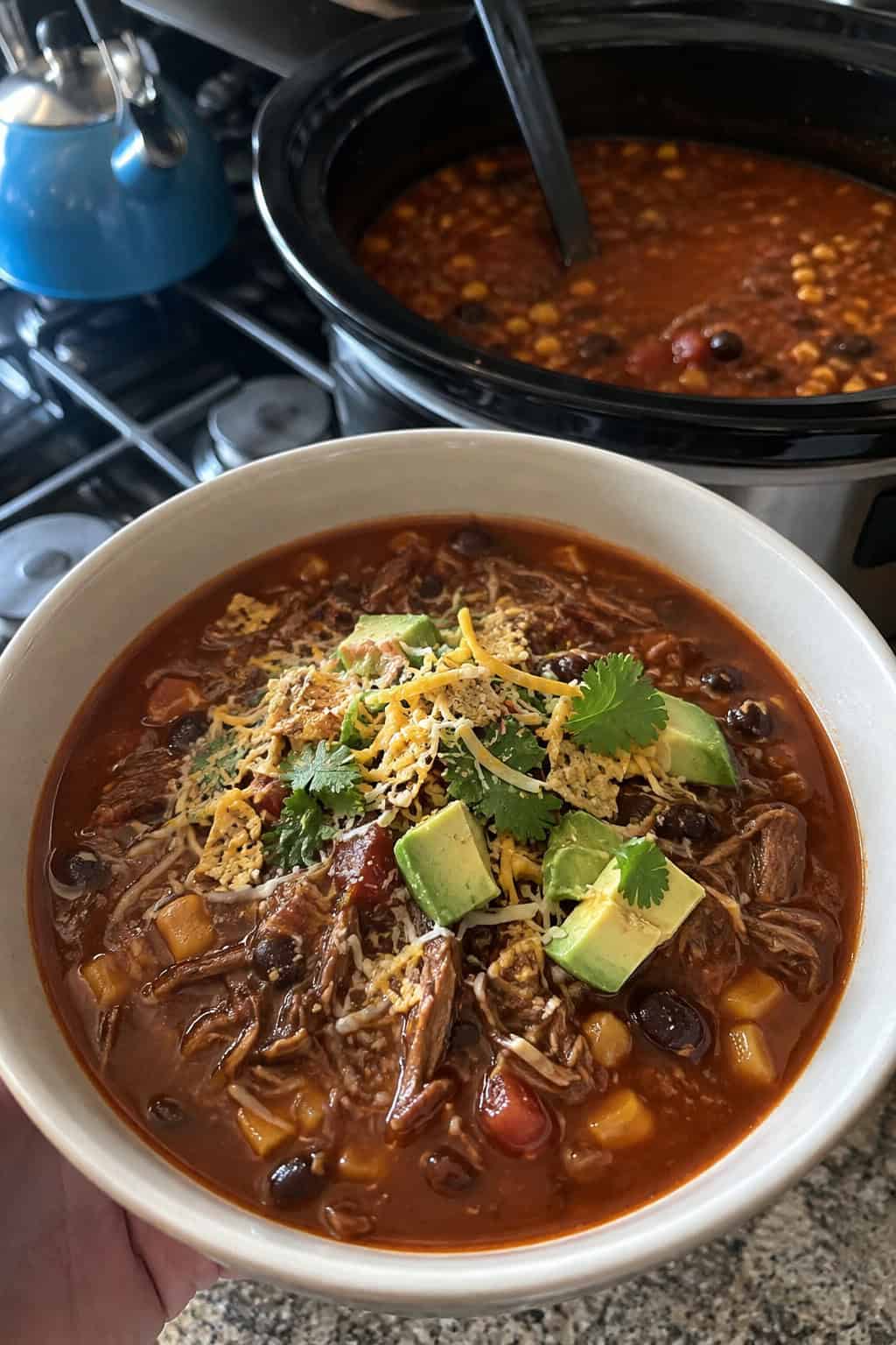 Crockpot Beef Enchilada Soup