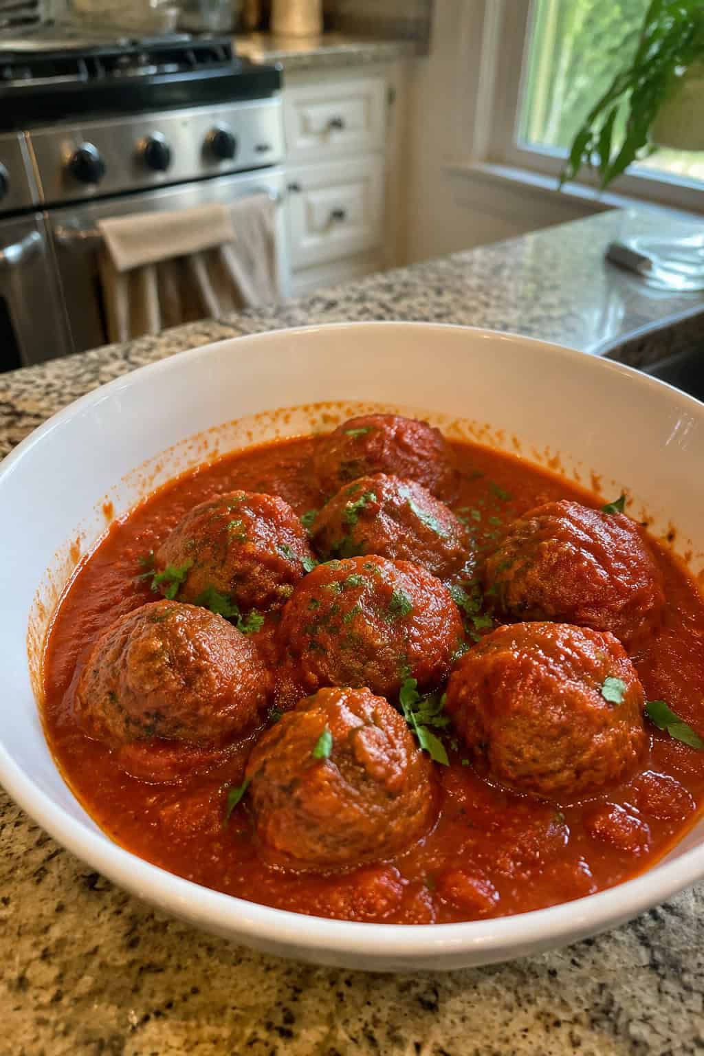 Meatballs in Sugar-Free Marinara