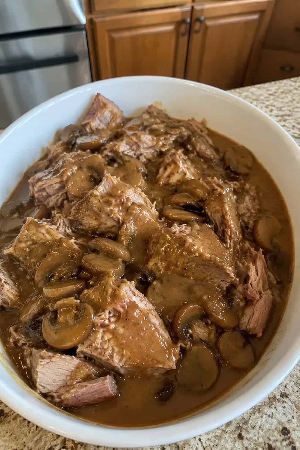 Mushroom Gravy Pork Roast
