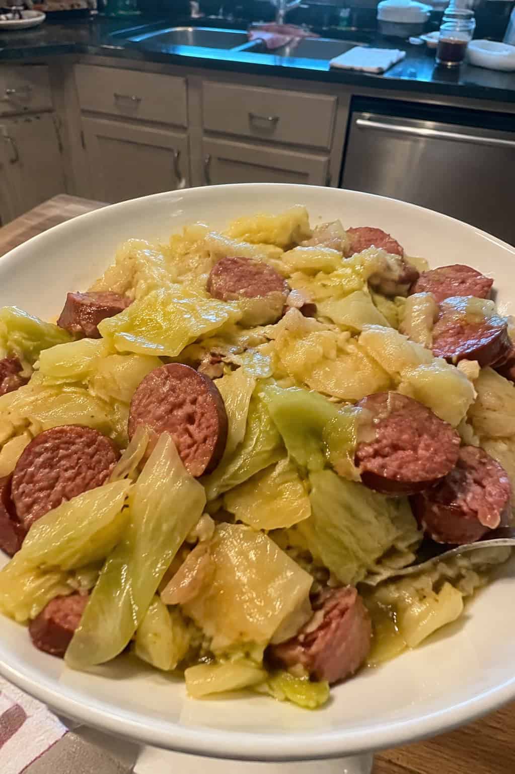 Smoked Sausage and Cabbage