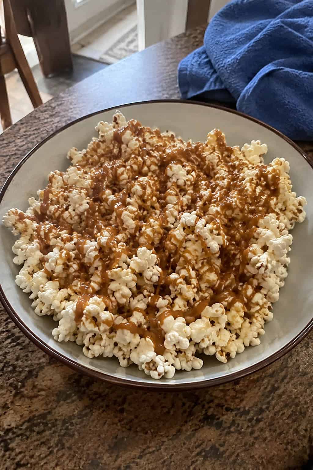 Cookie Butter Drizzled Popcorn