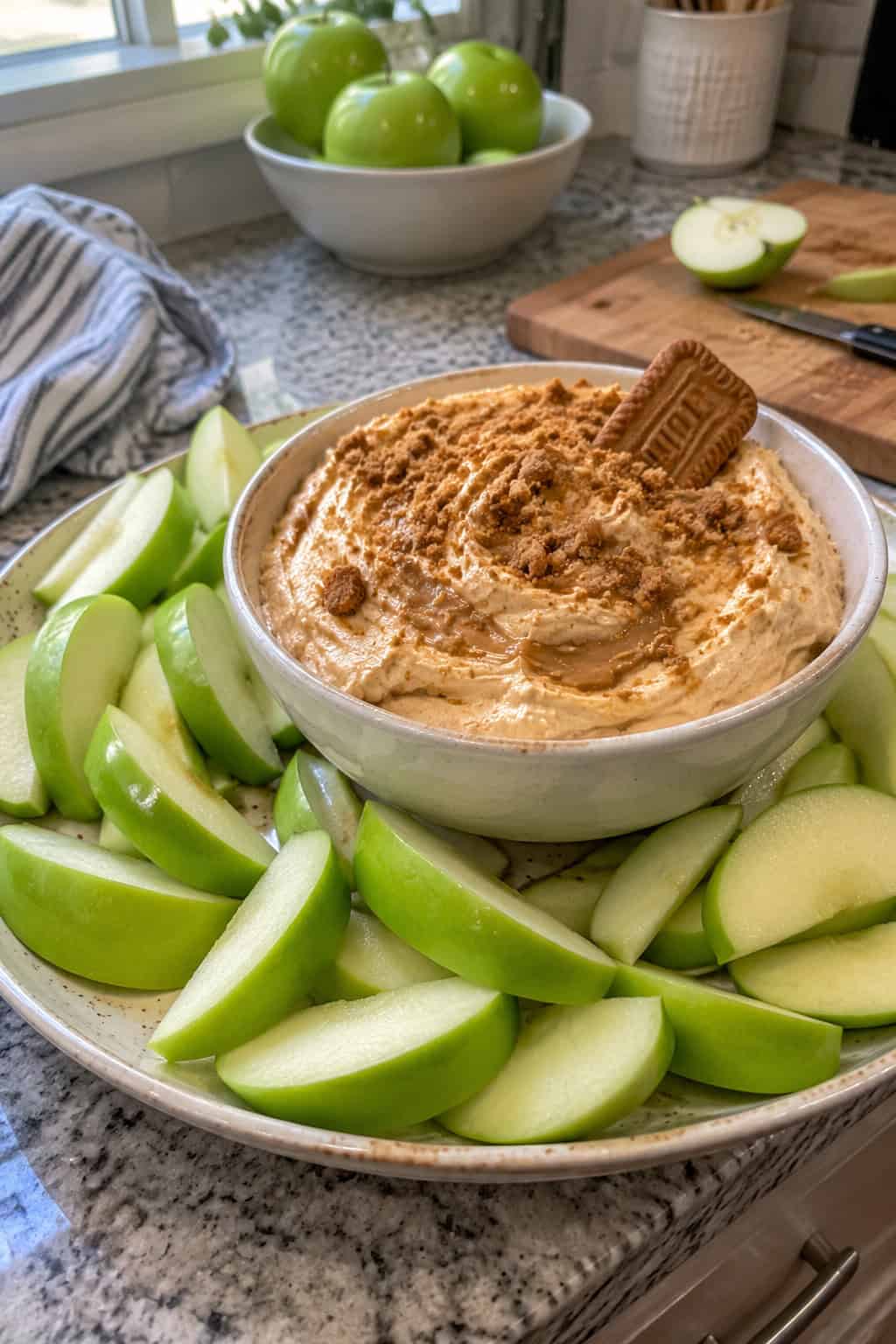 Whipped Cookie Butter Apple Dip