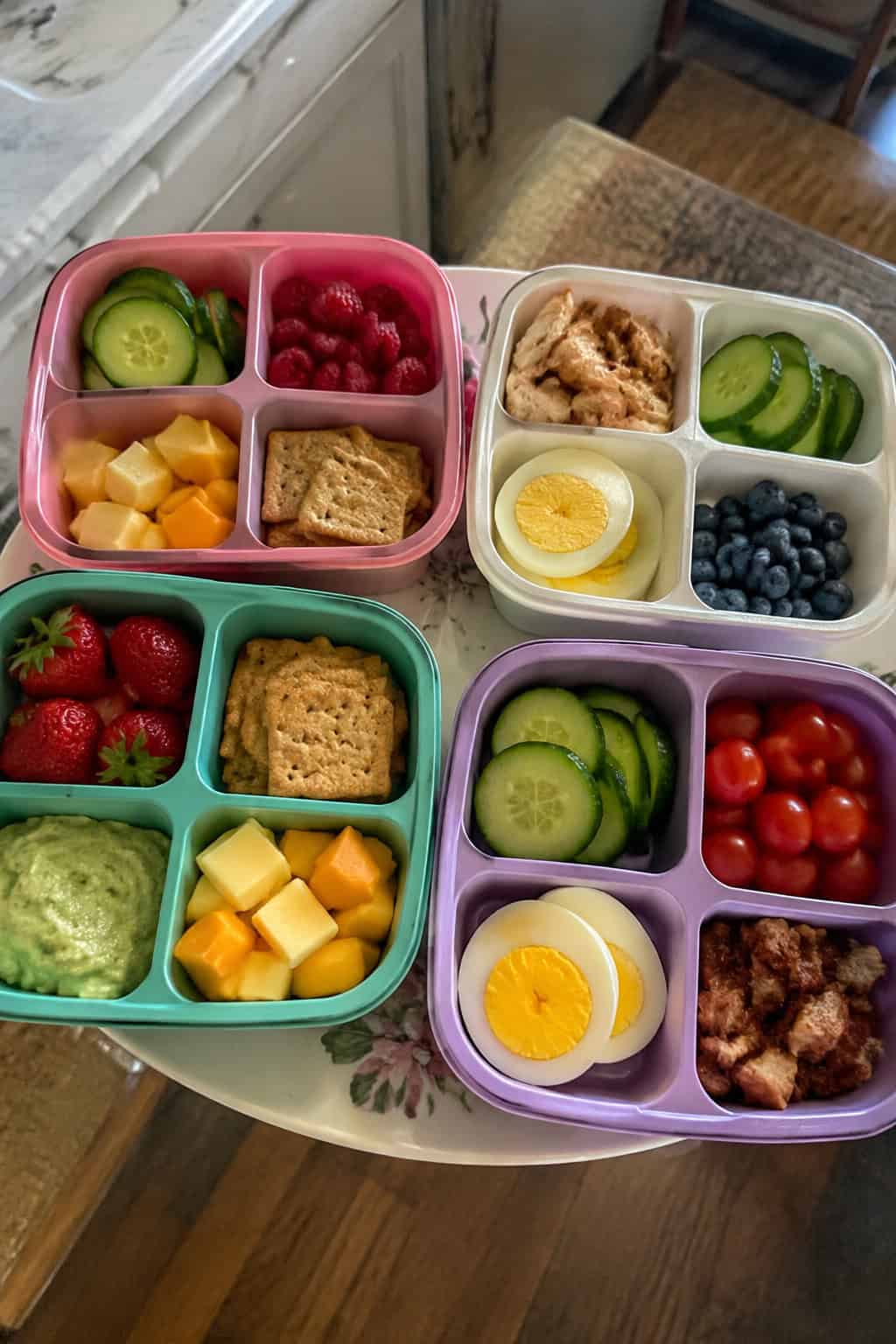 Homemade Lunchables in Divided Trays