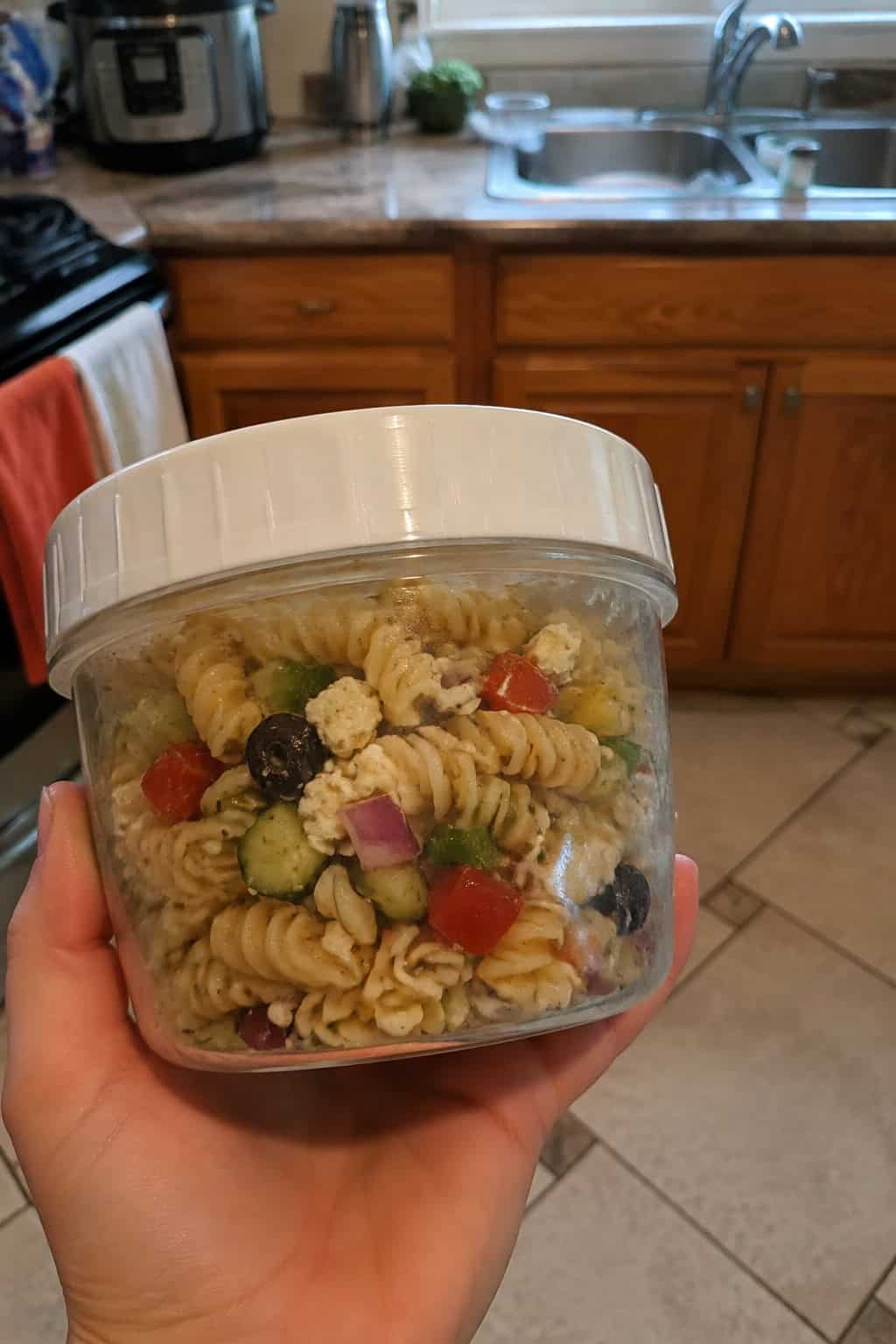 Pasta Salad in a Twist-Top Container
