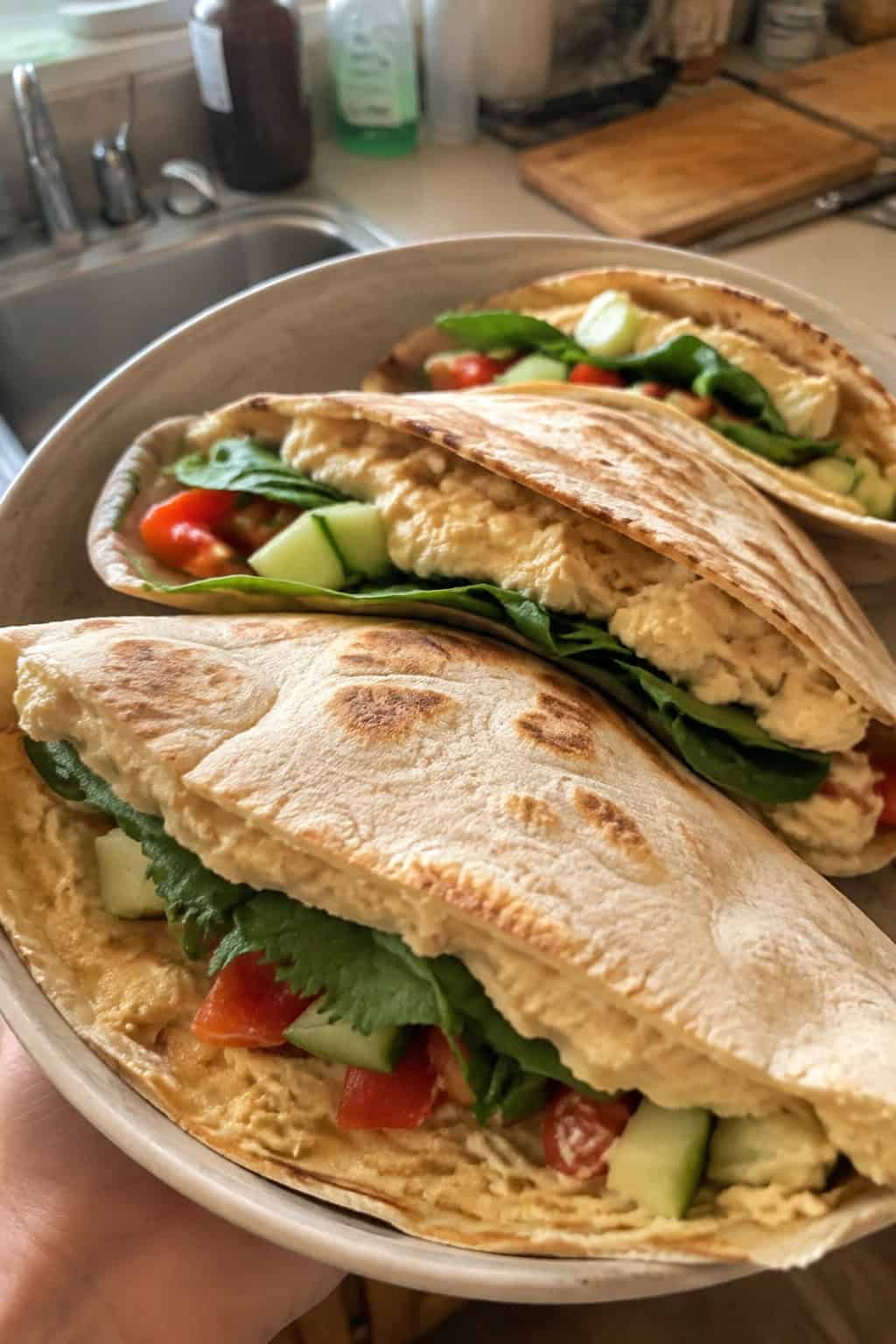 Pita Pockets with Hummus