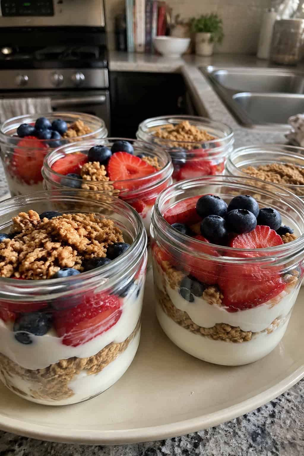 Yogurt Parfaits in Wide-Mouth Containers