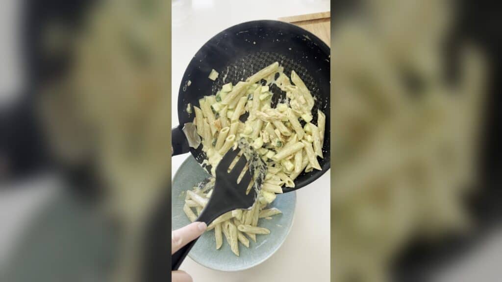 High-Protein Pasta With Smoked Salmon, Zucchini and Pesto 1 High-Protein Pasta With Smoked Salmon, Zucchini and Pesto