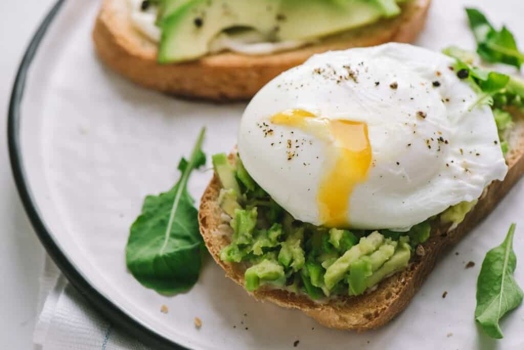 Healthy 20-Minute Recipes for Busy Weeknights 38 Avocado Toast with Poached Egg on a plate