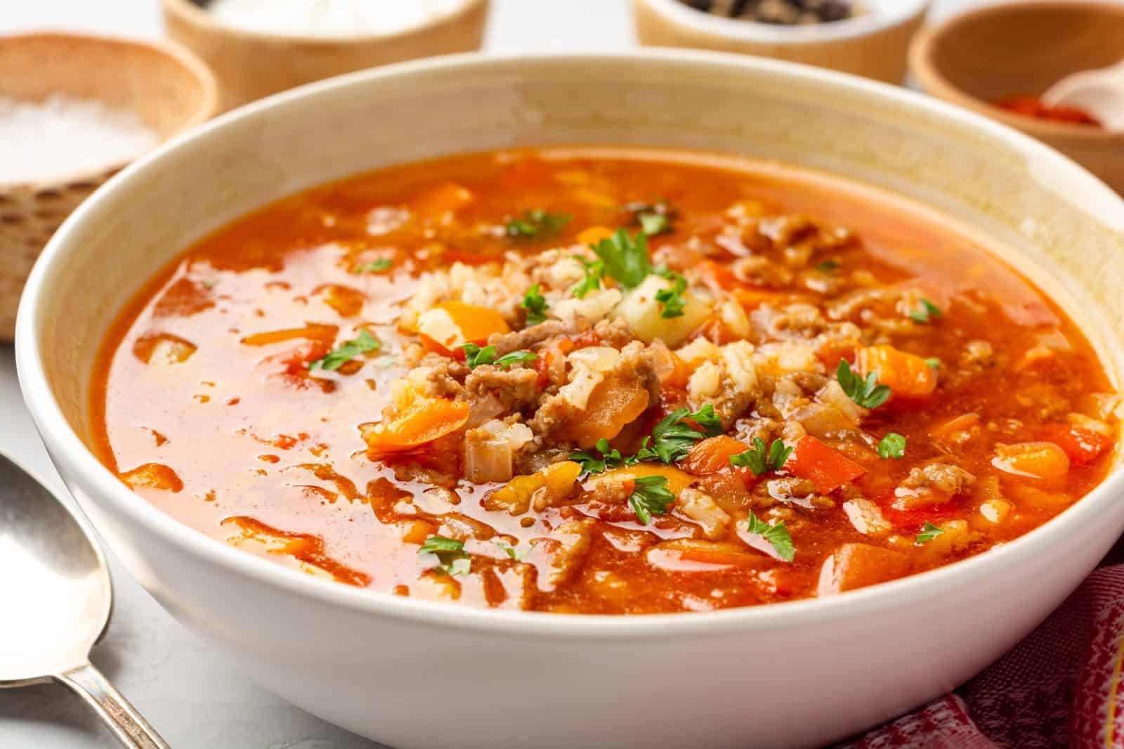 Beef and Pepper Stew on a plate