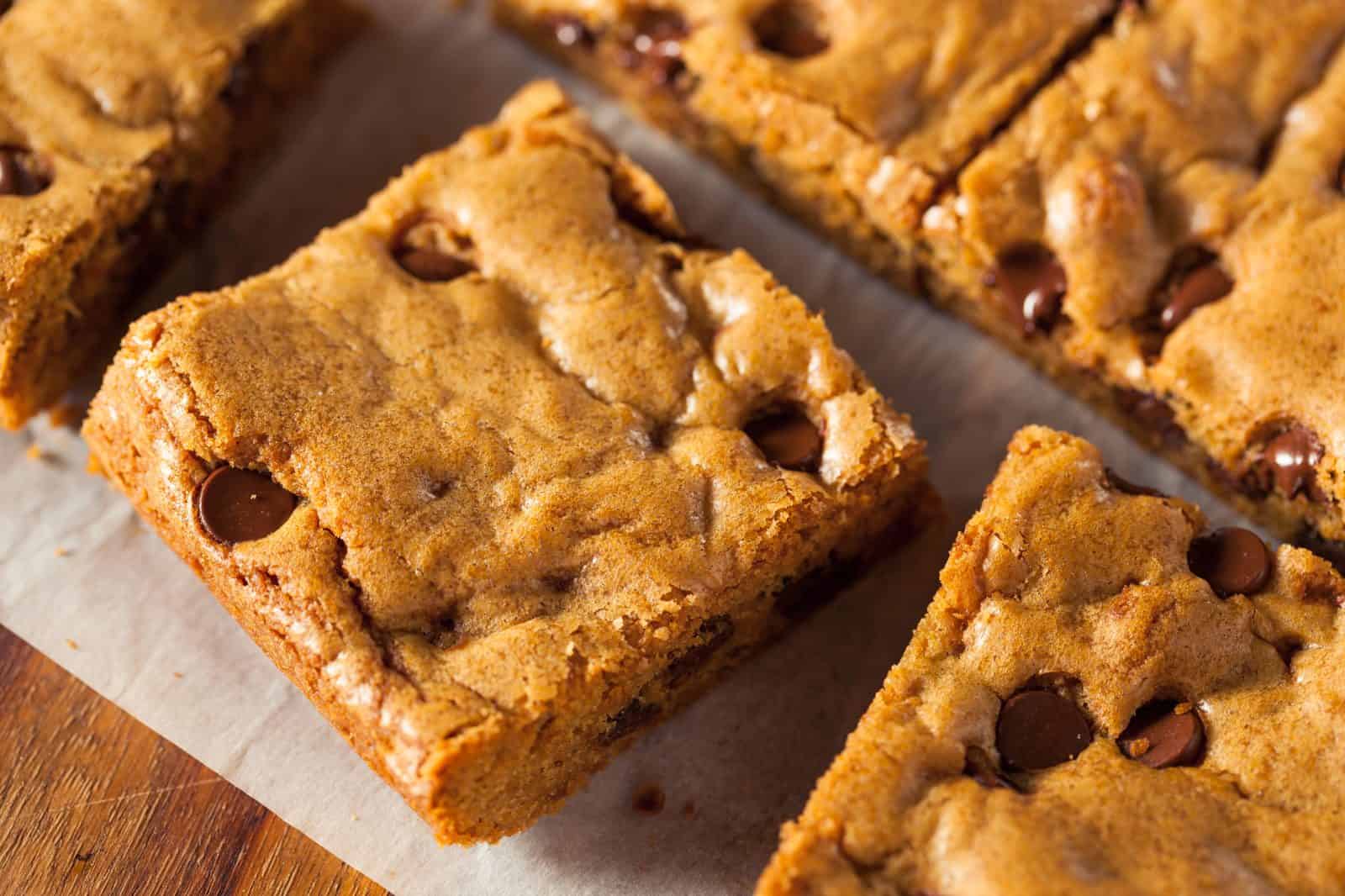 22 Banana Dessert Recipes Anyone Can Pull Off 32 Brown Butter Blondies on a plate