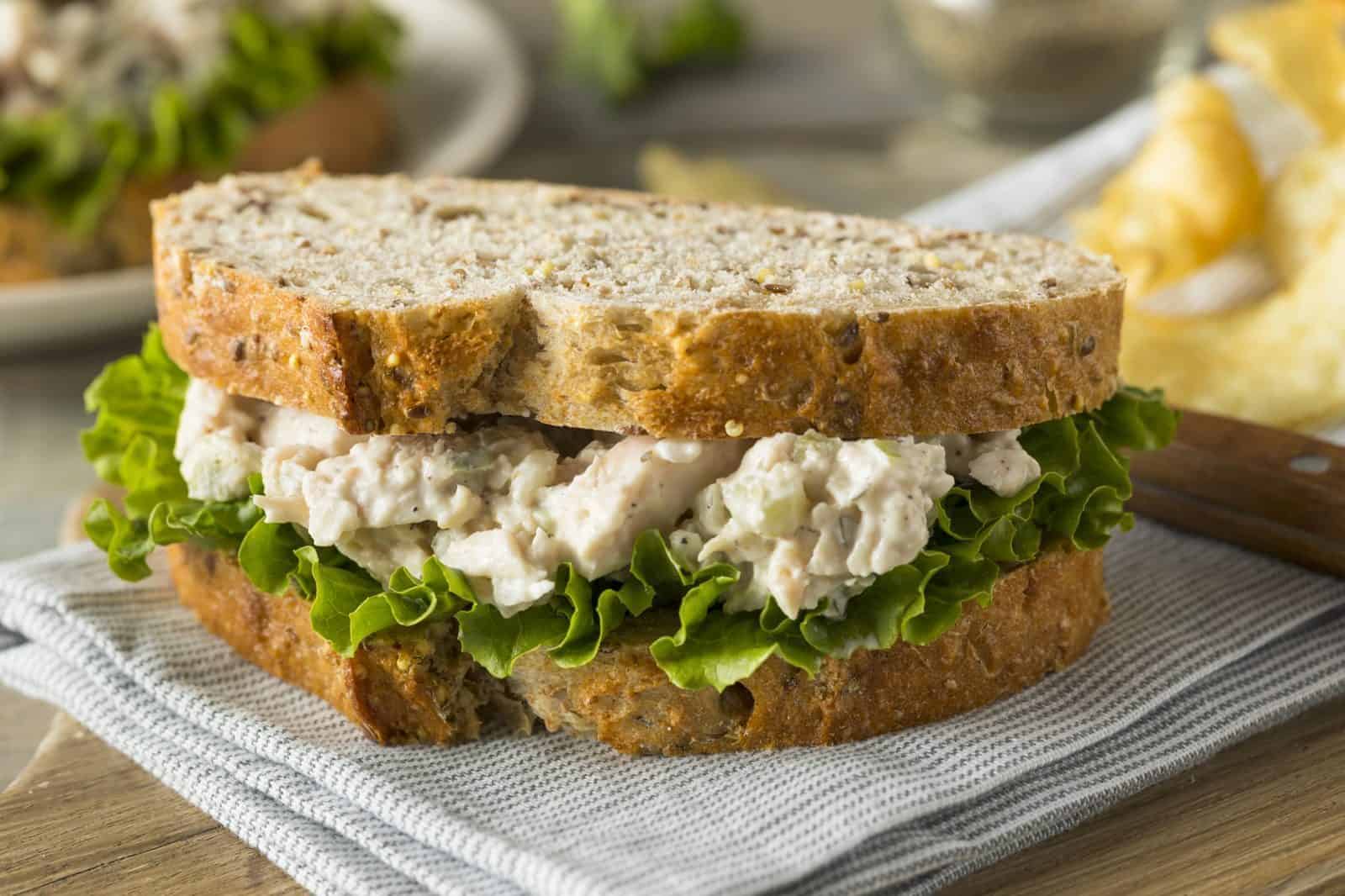 15 Easy Recipes Using Canned Chicken You’ll Actually Love: Quick and Delicious Meal Ideas 7 Canned Chicken Salad Sandwiches on a plate