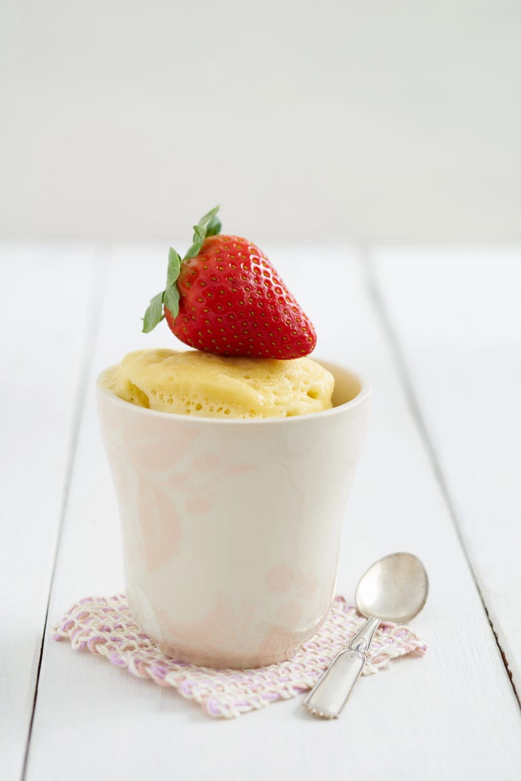 3-Ingredient Cookie Butter Mug Cake on a plate