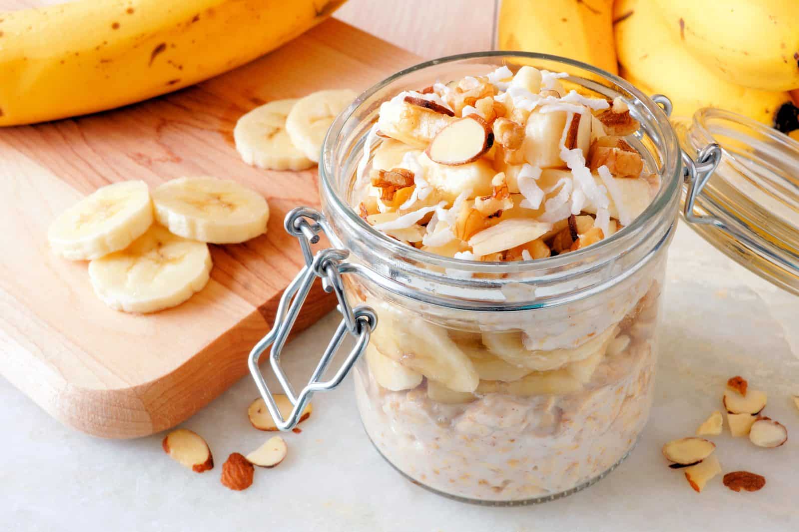 Cookie Butter Overnight Oats on a plate