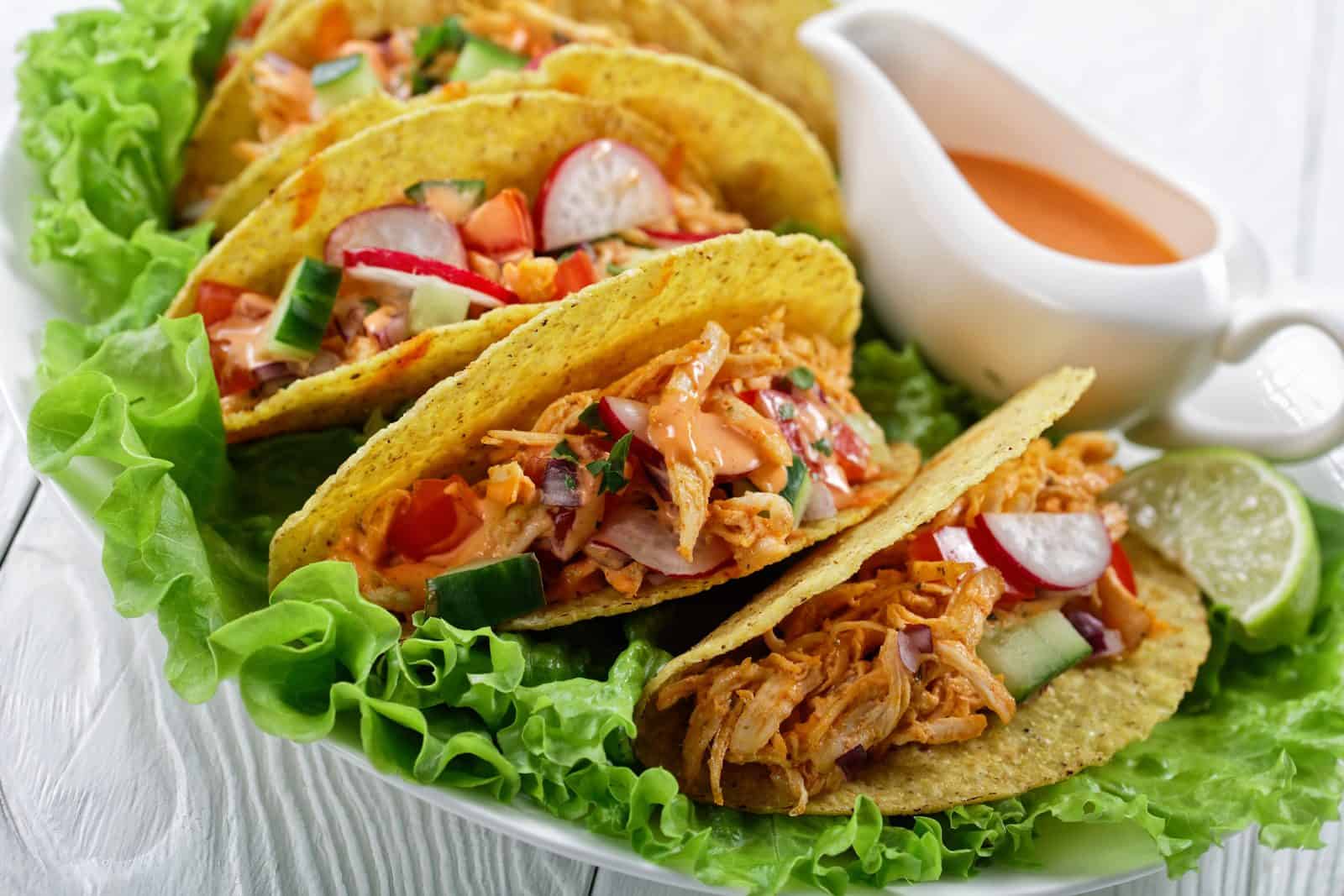Crockpot Summer Recipes for Hungry Families 16 Salsa verde chicken taco