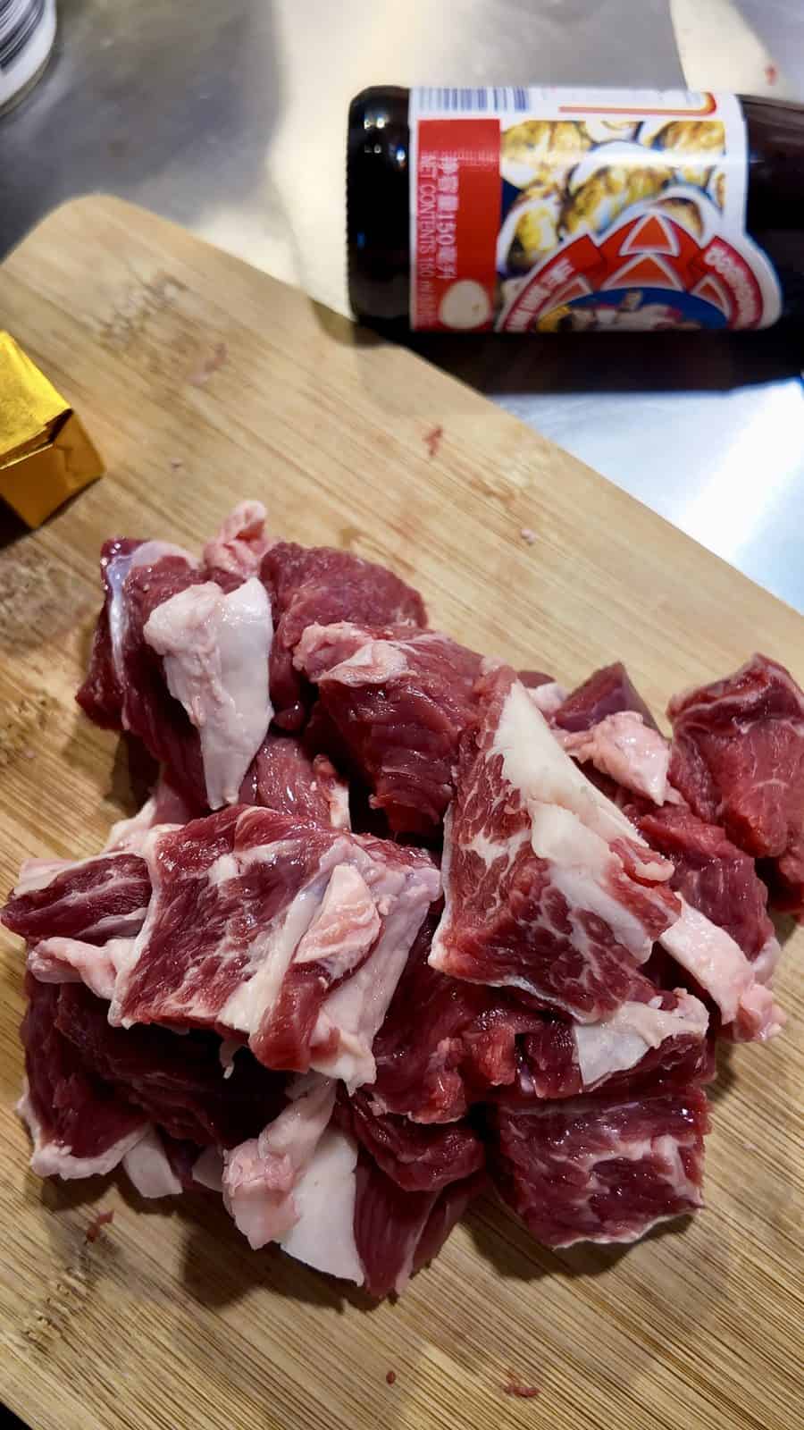 Cut up Beef chunks