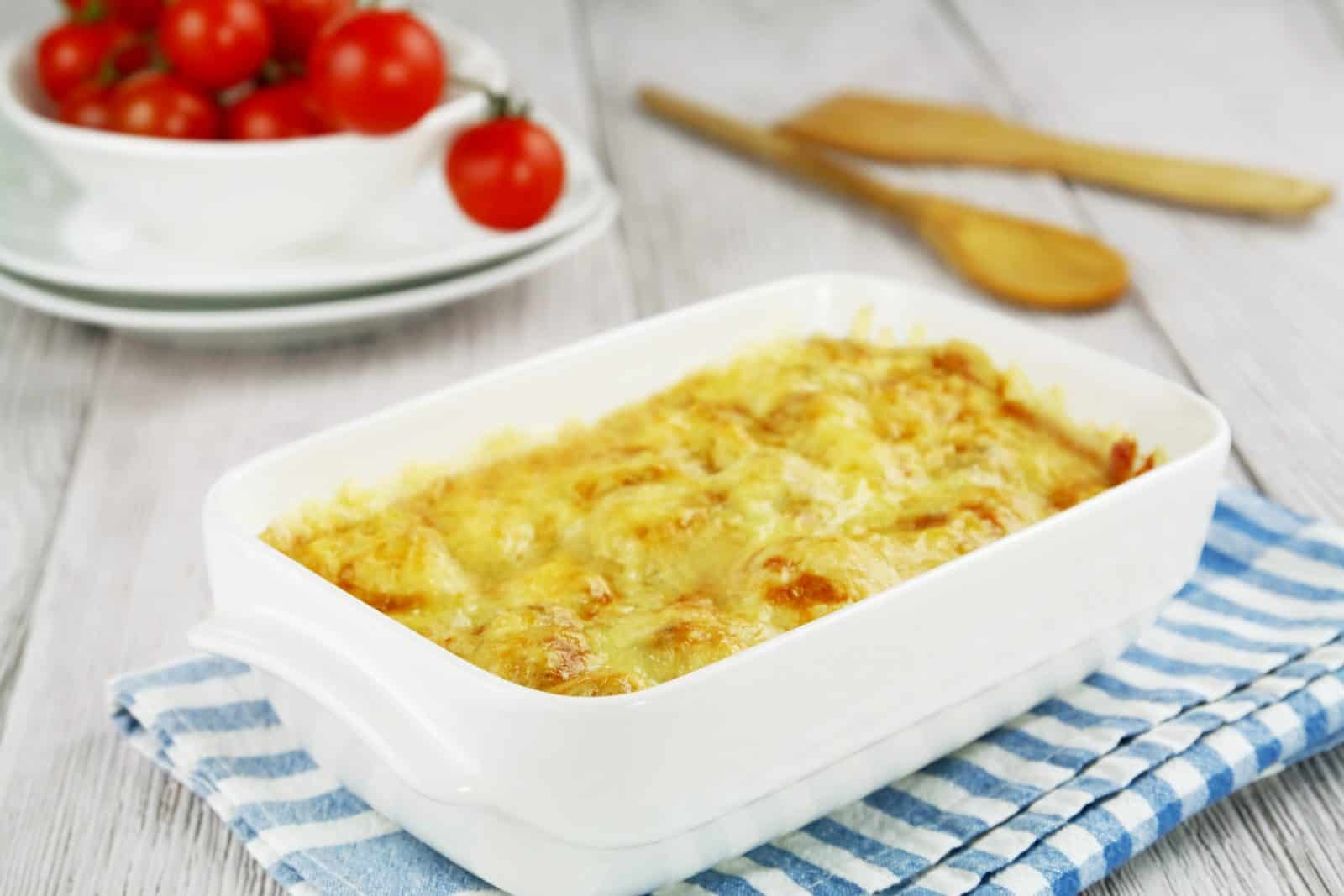 Cauliflower cheese casserole