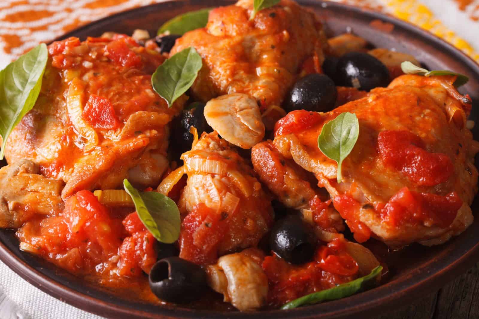 Chicken cacciatore in