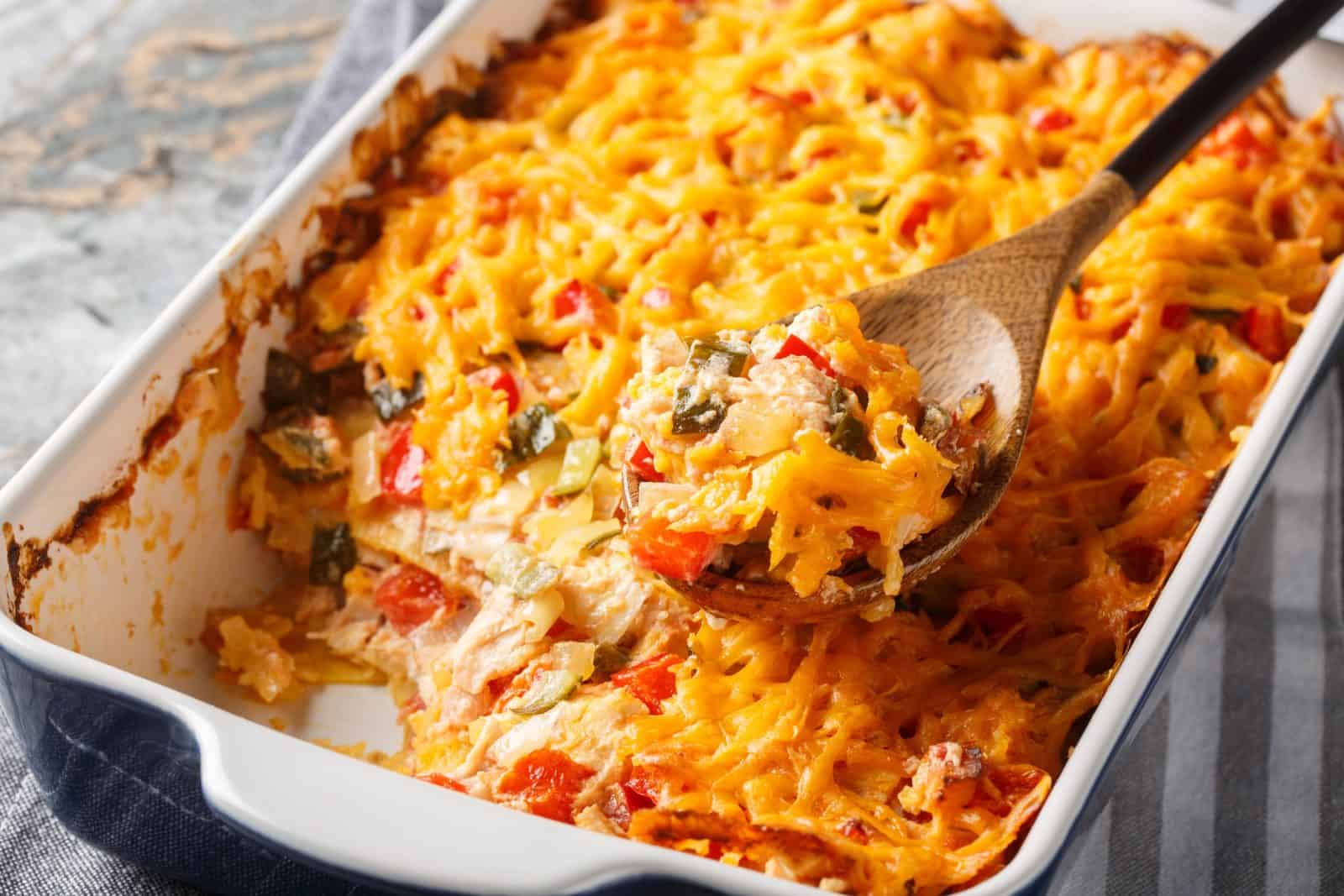 Mexican fiesta chicken and rice bake