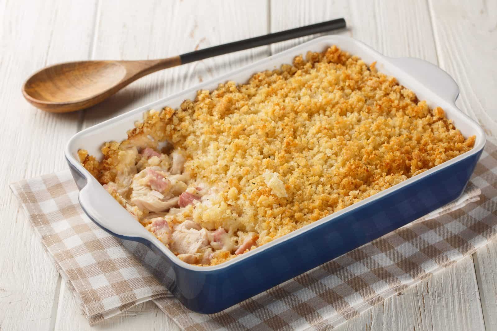 Chicken cordon bleu rice casserole