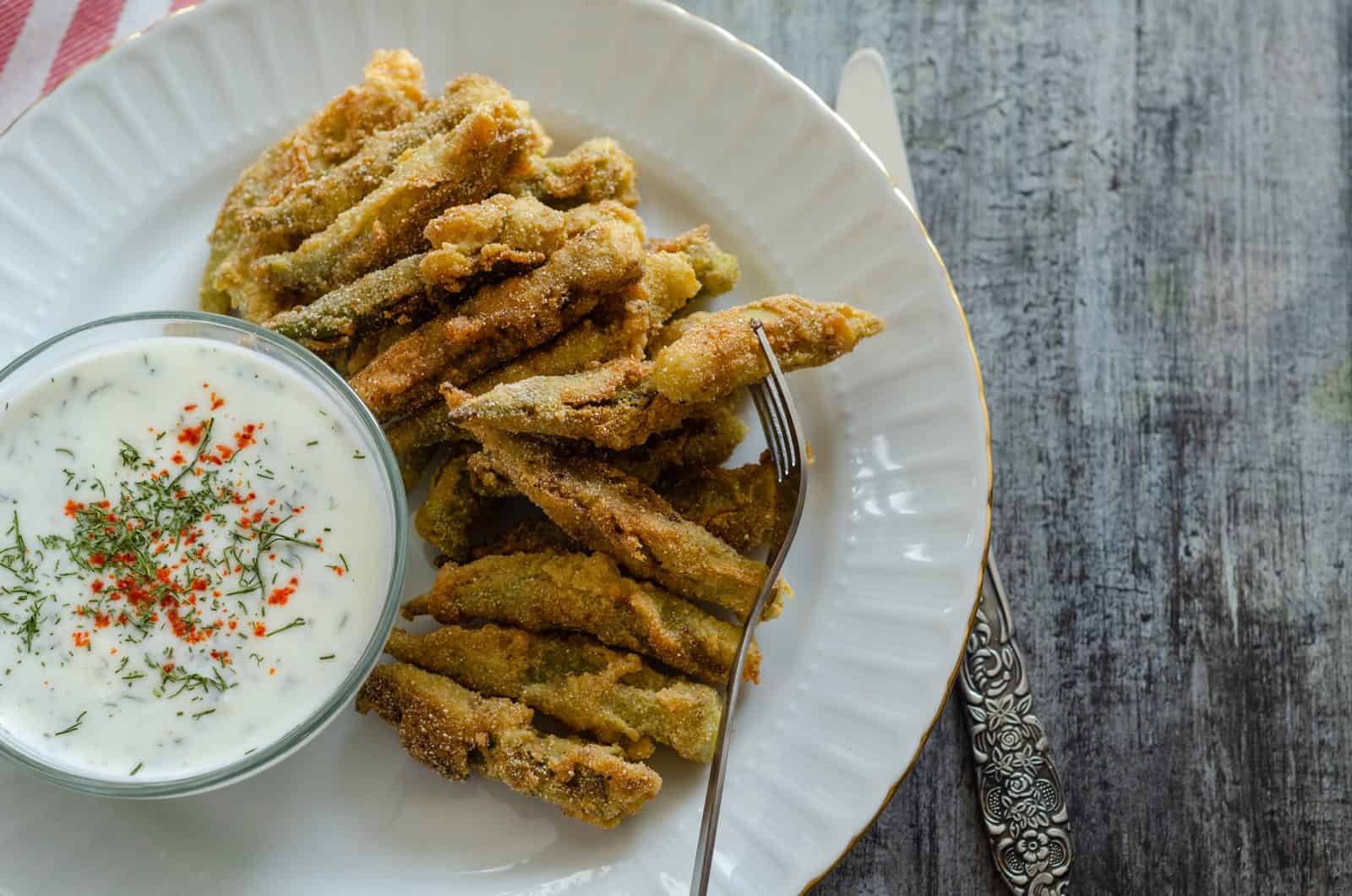Okra appetizer