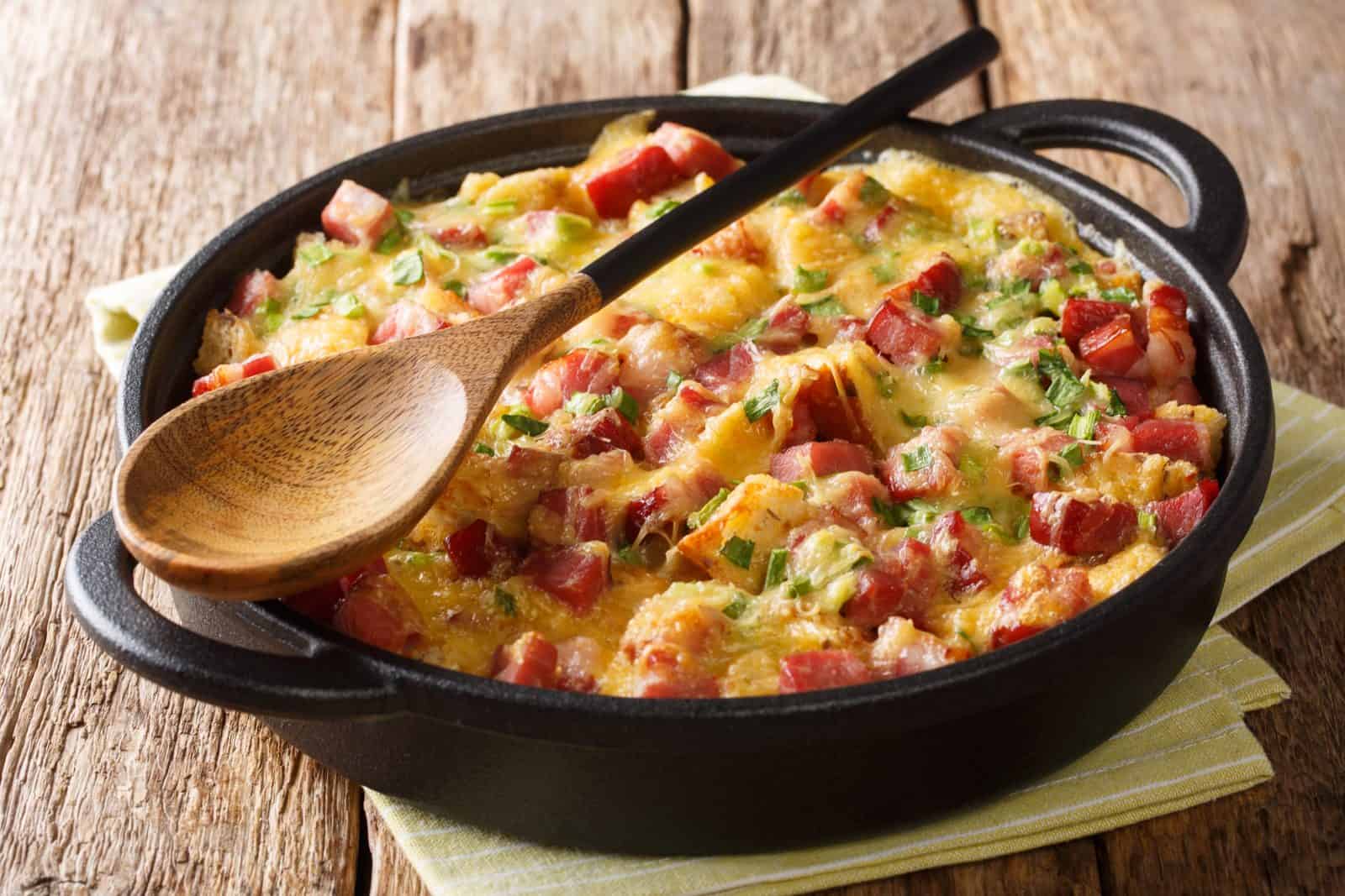 Canadian bacon breakfast casserole