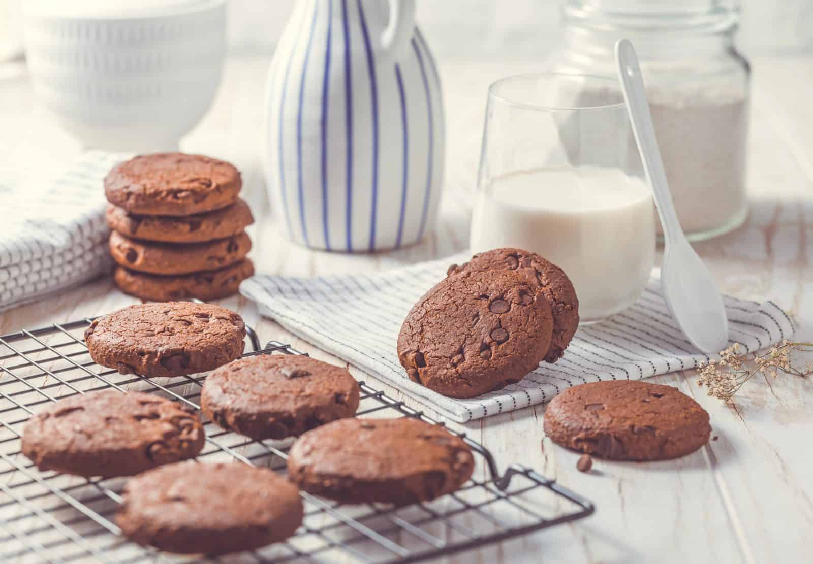 One bowl double chocolate cookie