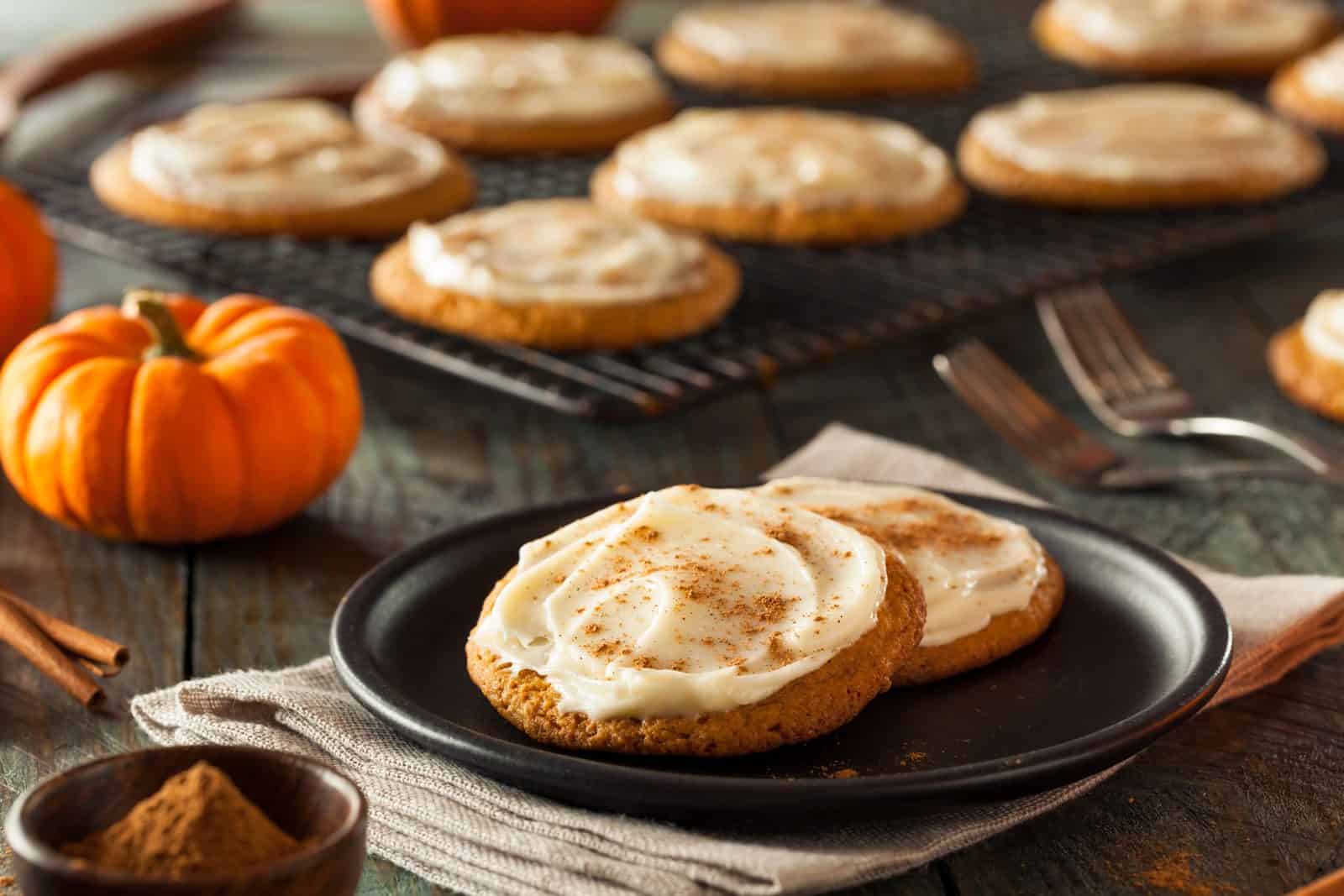 Pumpkin spice drop cookie