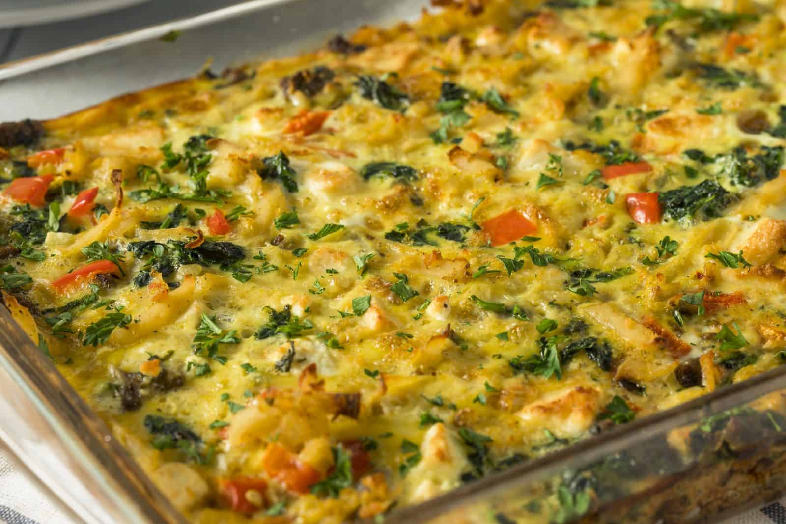 Breakfast sausage and egg casserole