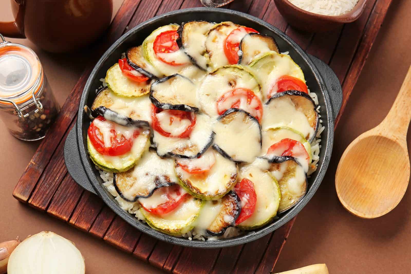 Zucchini rice casserole