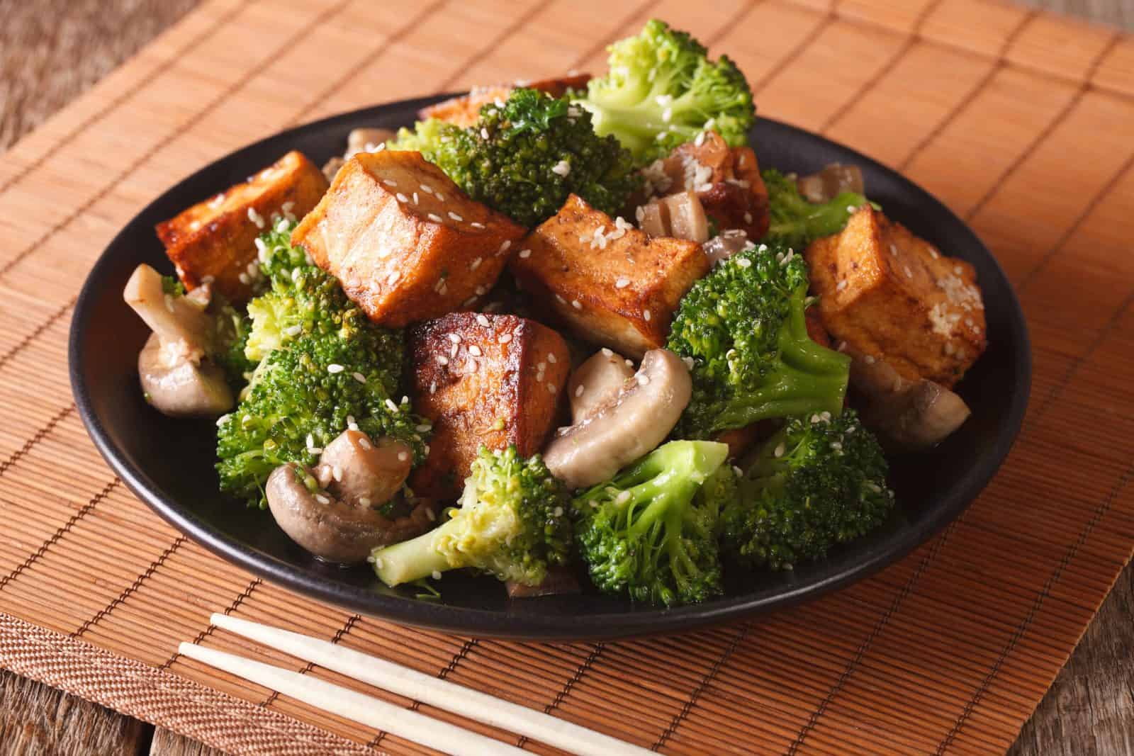 15 Budget Sheet Pan Dinners With Almost No Cleanup 14 Teriyaki tofu and broccoli