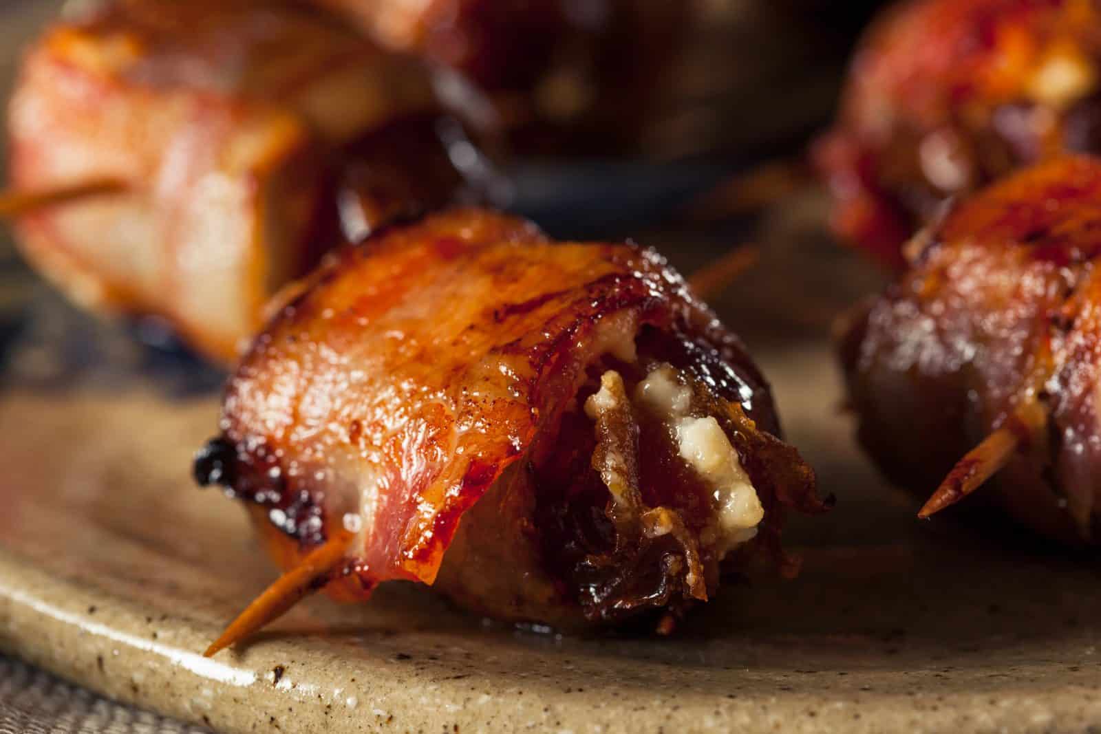 17 Christmas Appetizers for a Holiday Party 34 Bacon wrapped date