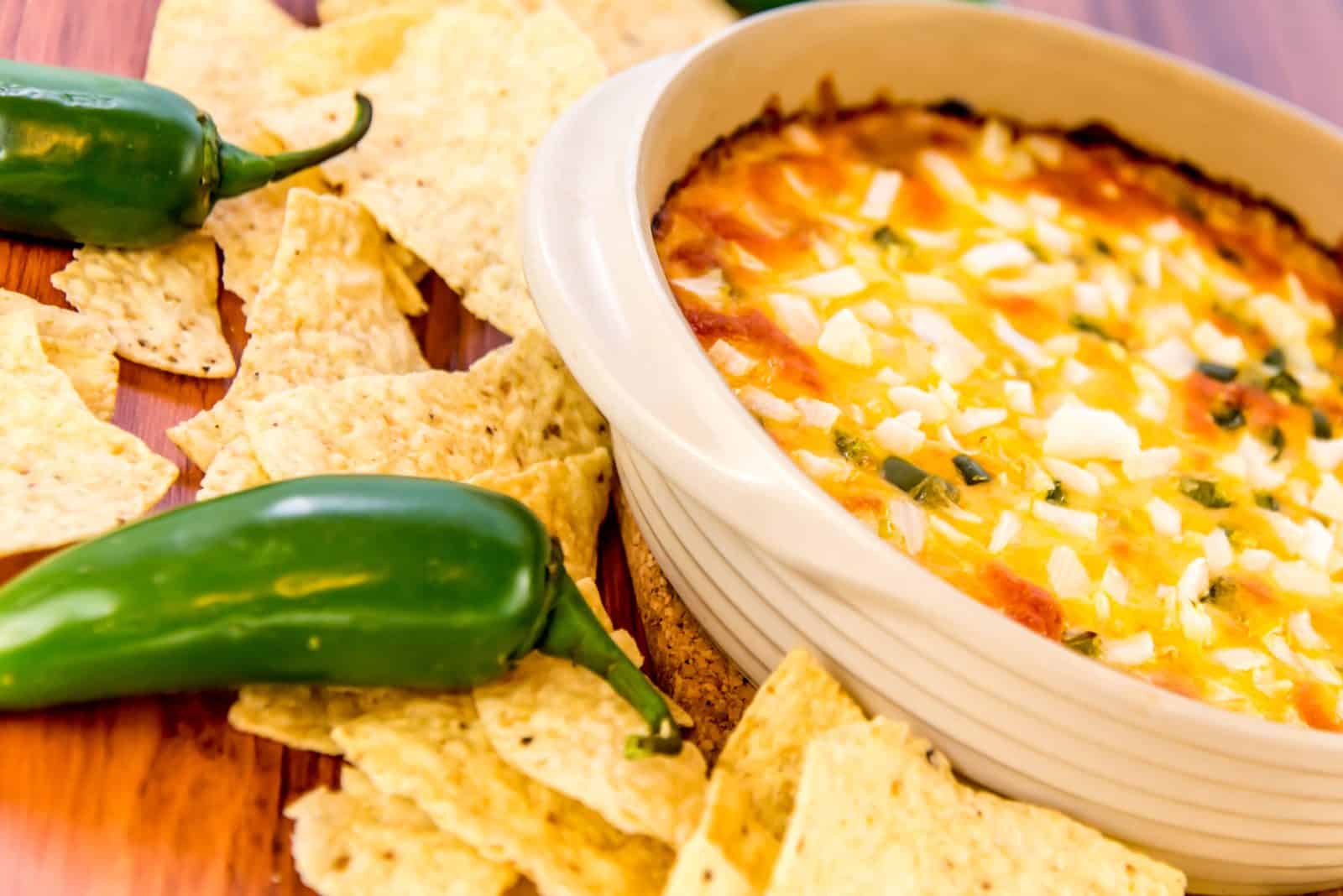 Warm refried bean dip