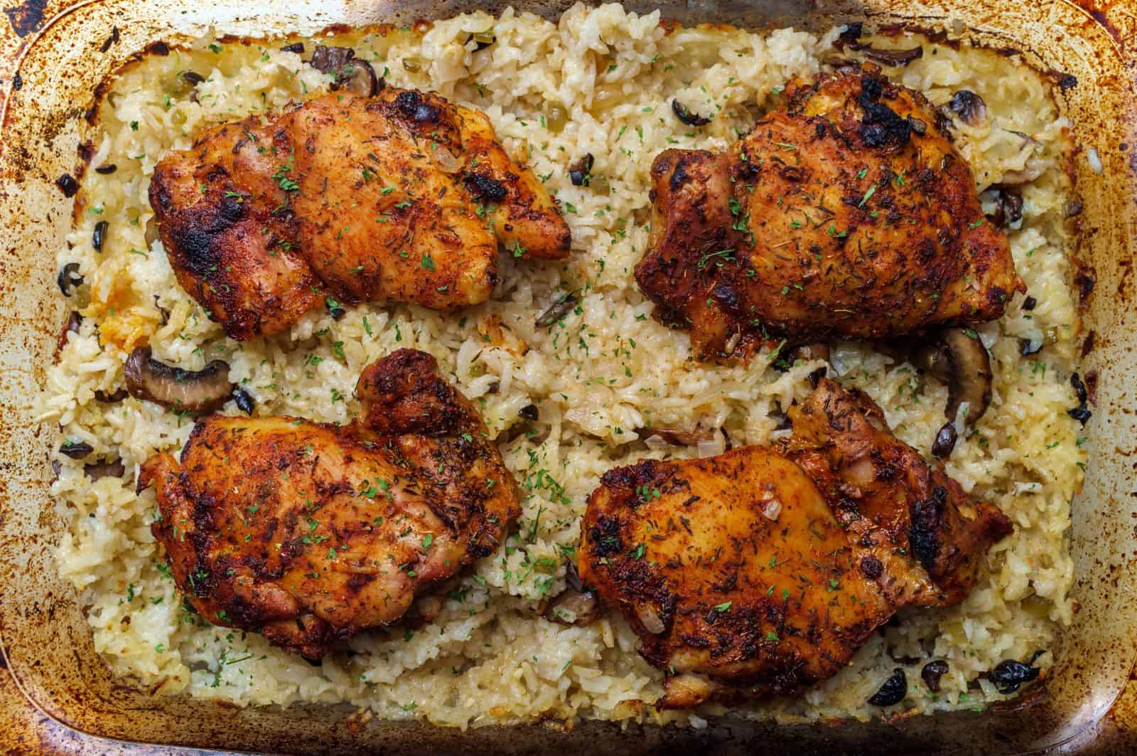 20 Chicken Casserole Recipes for Big Gatherings 13 Mushroom and chicken rice casserole