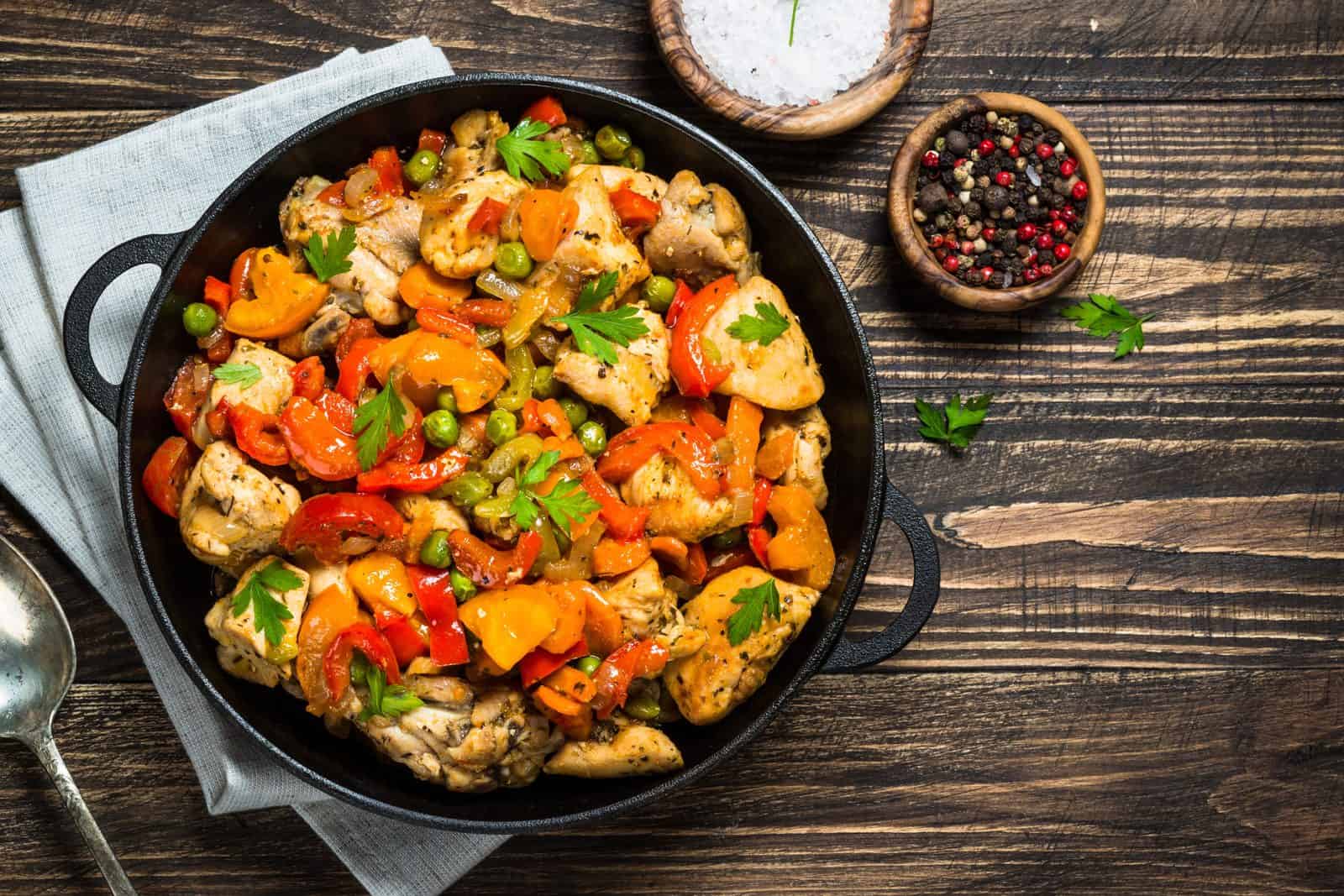 Stir fry chicken