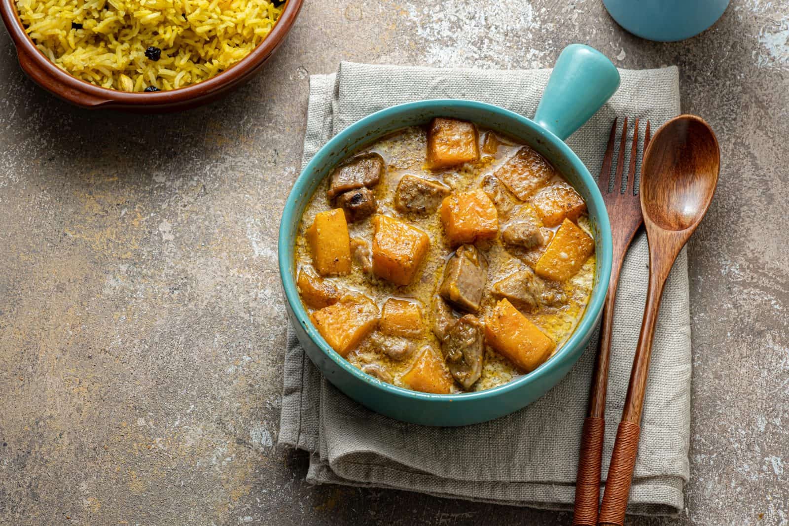 Chicken and butternut squash curry
