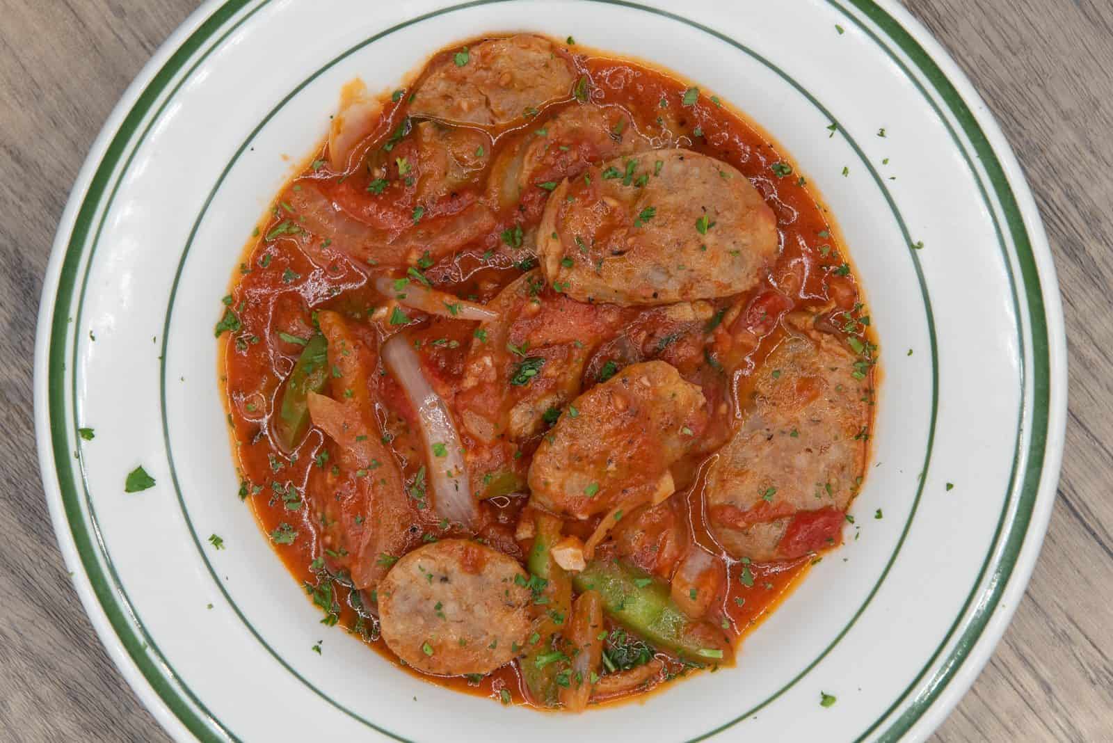 22 Crockpot Dump and Go Dinners for Busy Weeknights 8 Italian sausage peppers and tomatoes dump and go