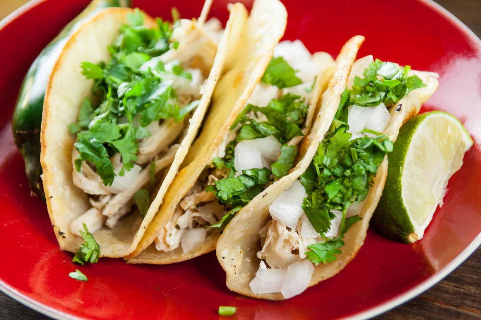 22 Crockpot Dump and Go Dinners for Busy Weeknights 14 Chili lime chicken tacos dump