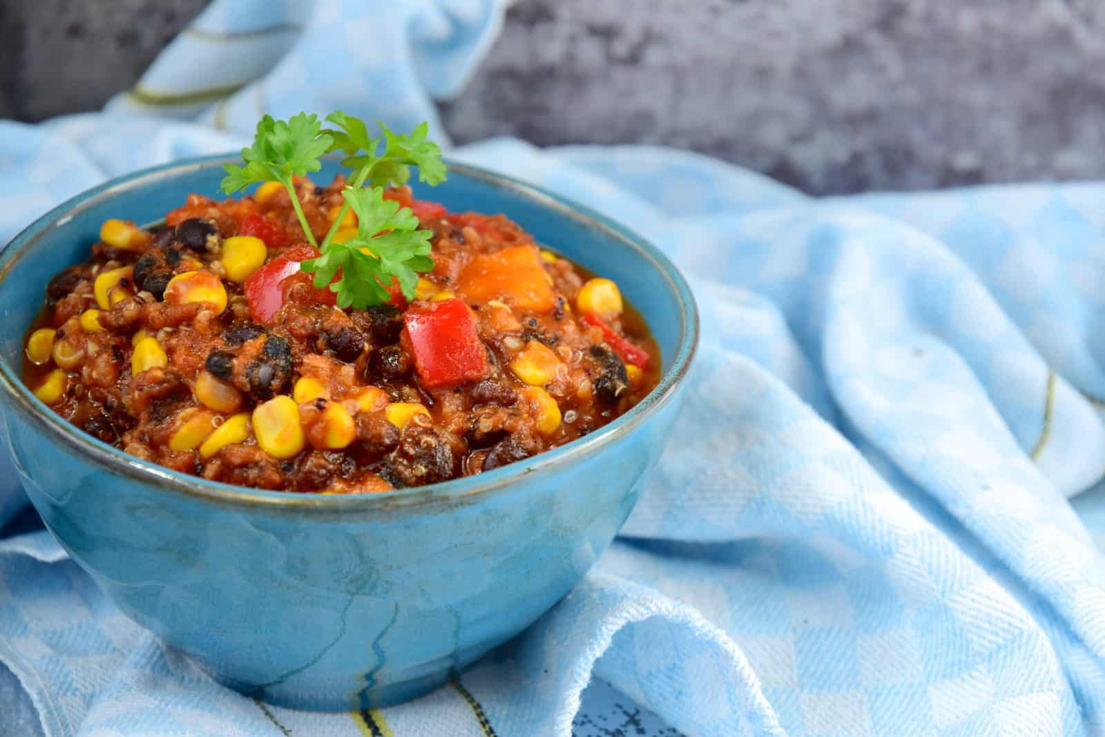22 Crockpot Dump and Go Dinners for Busy Weeknights 22 Mexican quinoa and black beans dump
