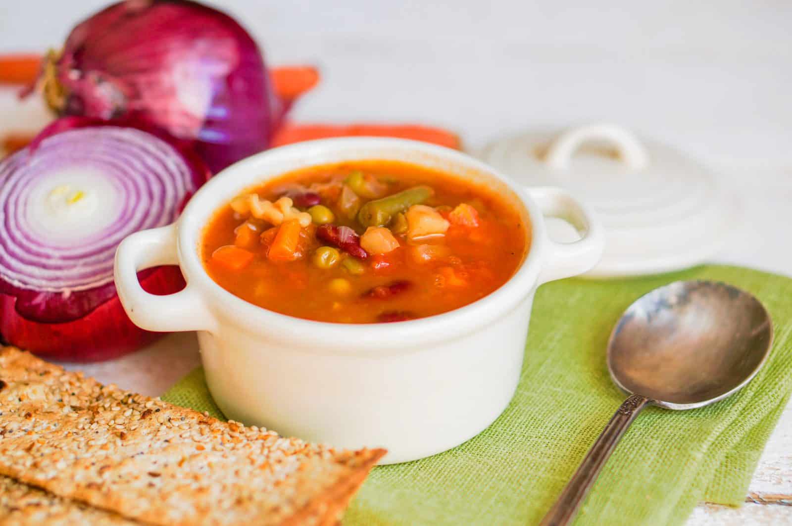 22 Crockpot Dump and Go Dinners for Busy Weeknights 30 Minestrone dump and go soup
