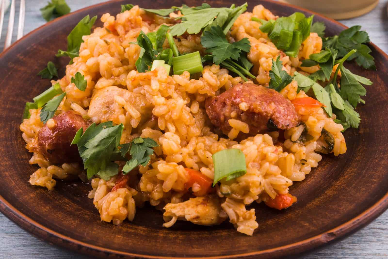 22 Crockpot Dump and Go Dinners for Busy Weeknights 38 Jambalaya dump dinner
