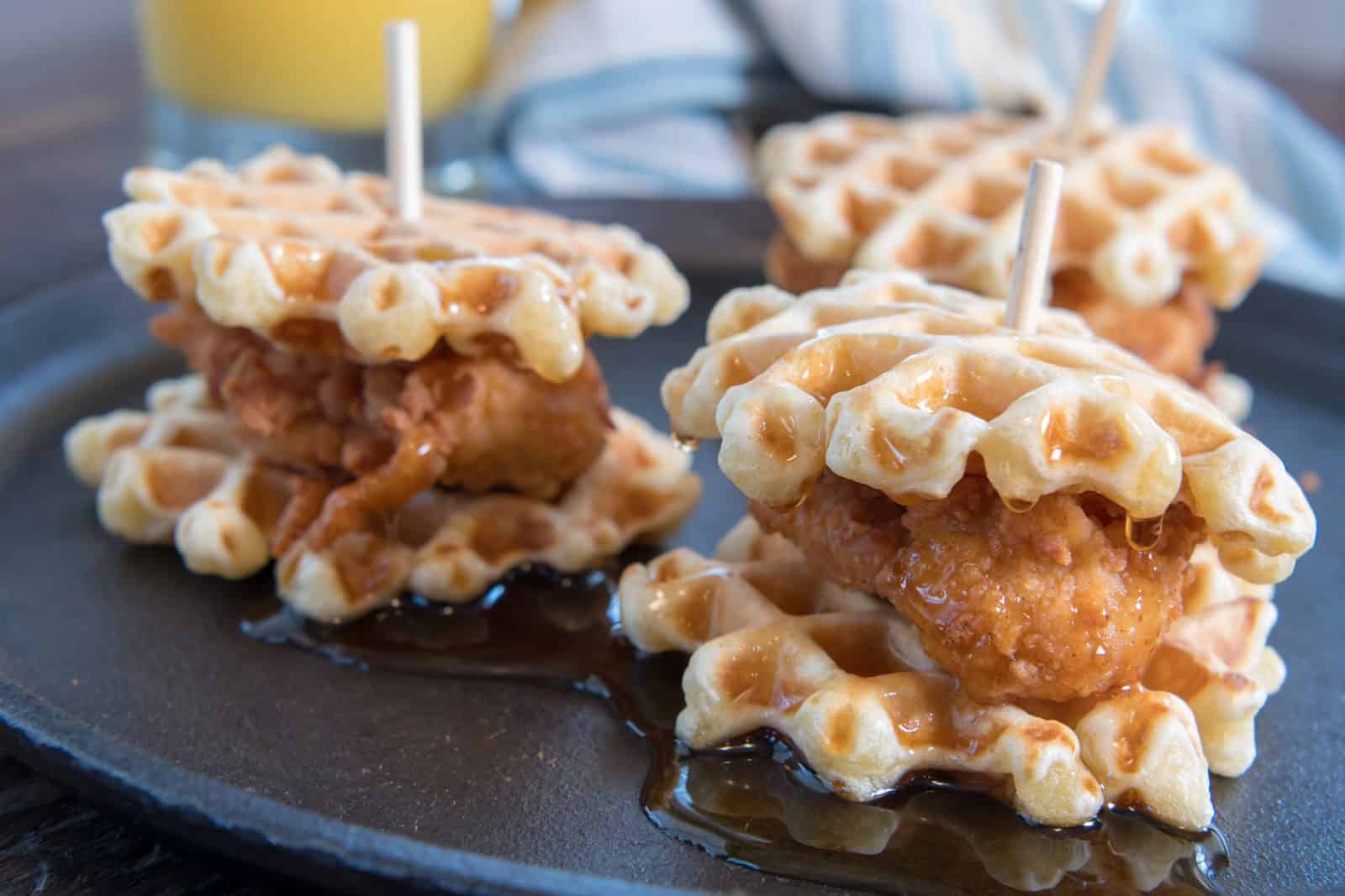 22 Easy Costco Party Appetizers 2 Kirkland signature chicken and waffles skewer