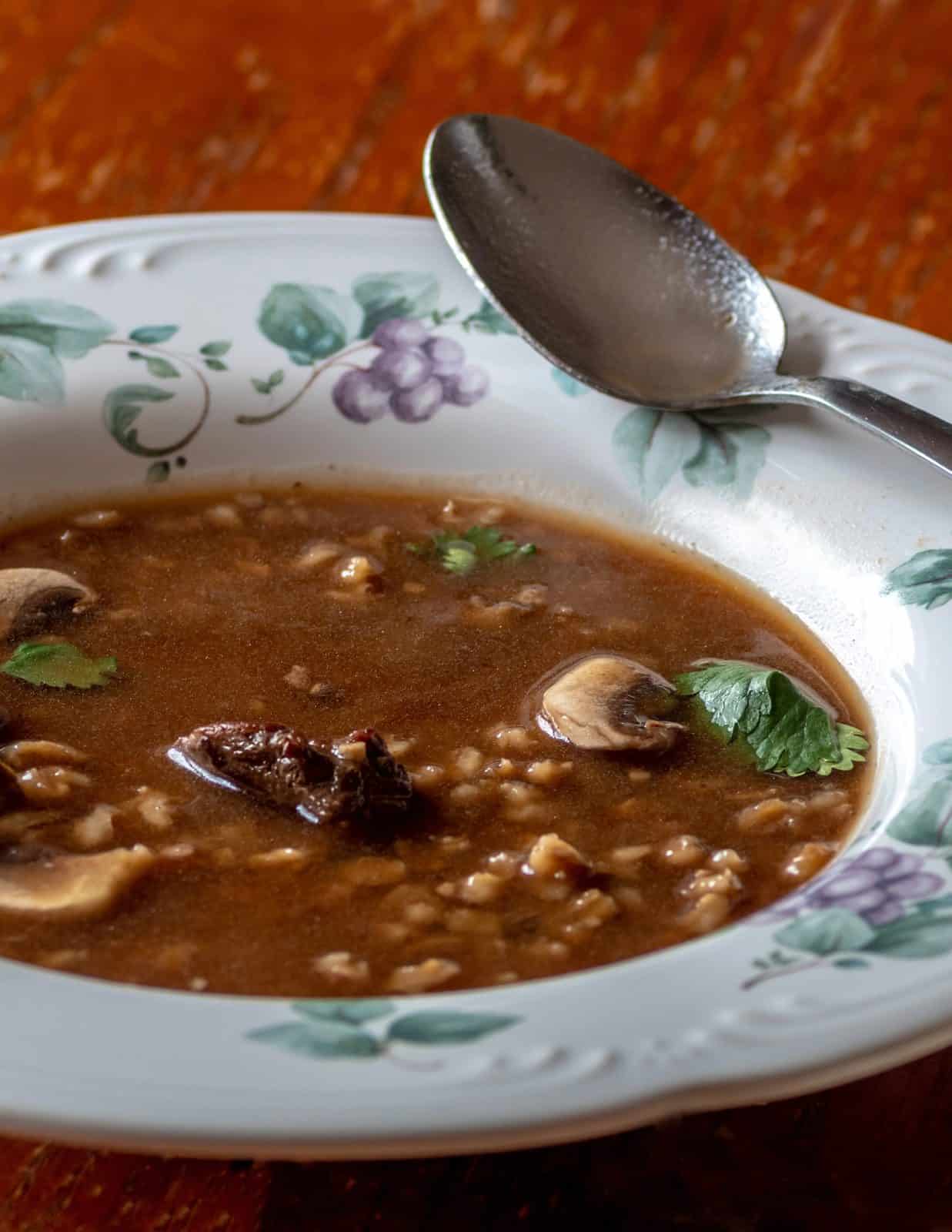 15 Mushroom Soup Recipes for Chilly Nights 6 Beef and mushroom barley soup