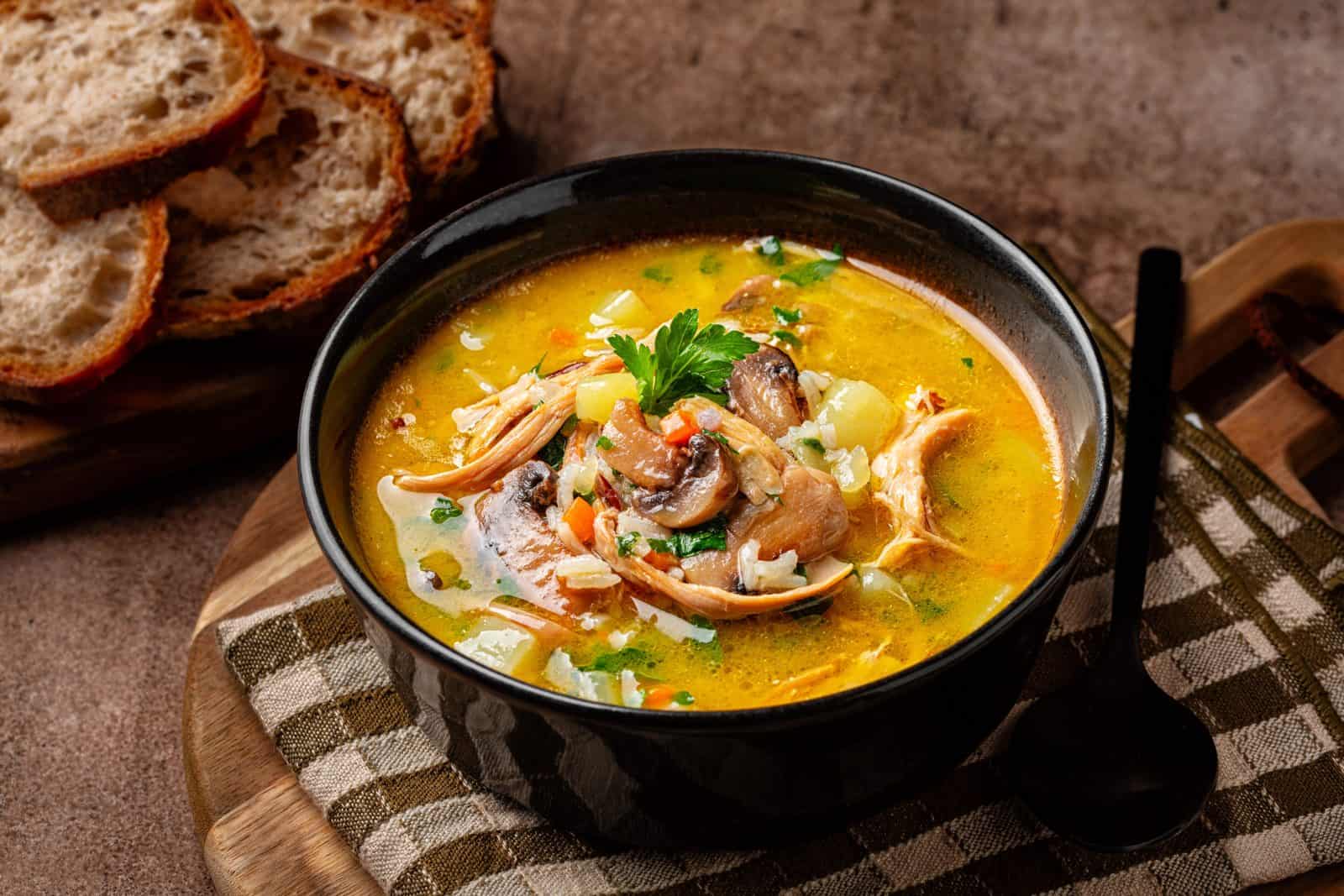 15 Mushroom Soup Recipes for Chilly Nights 22 Leftover turkey and mushroom wild rice soup