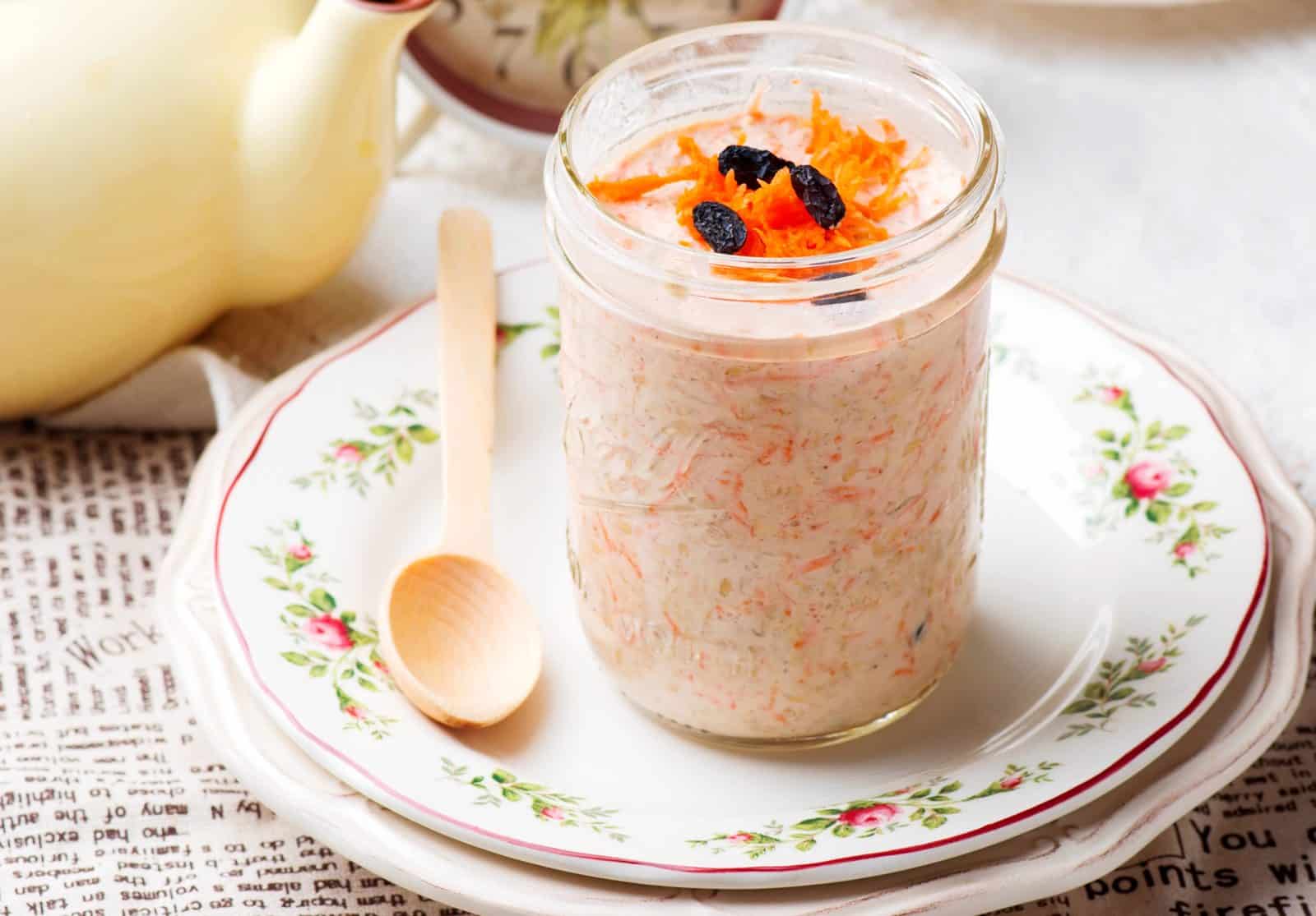 These 23 Overnight Oats Recipes Will Transform Your Morning Routine 28 Carrot cake oats