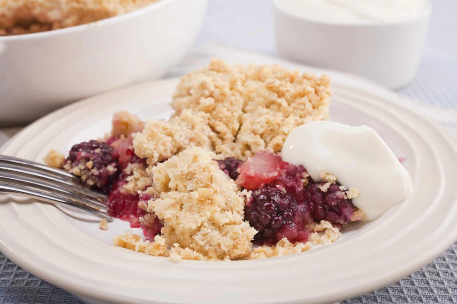 Apple berry cobbler