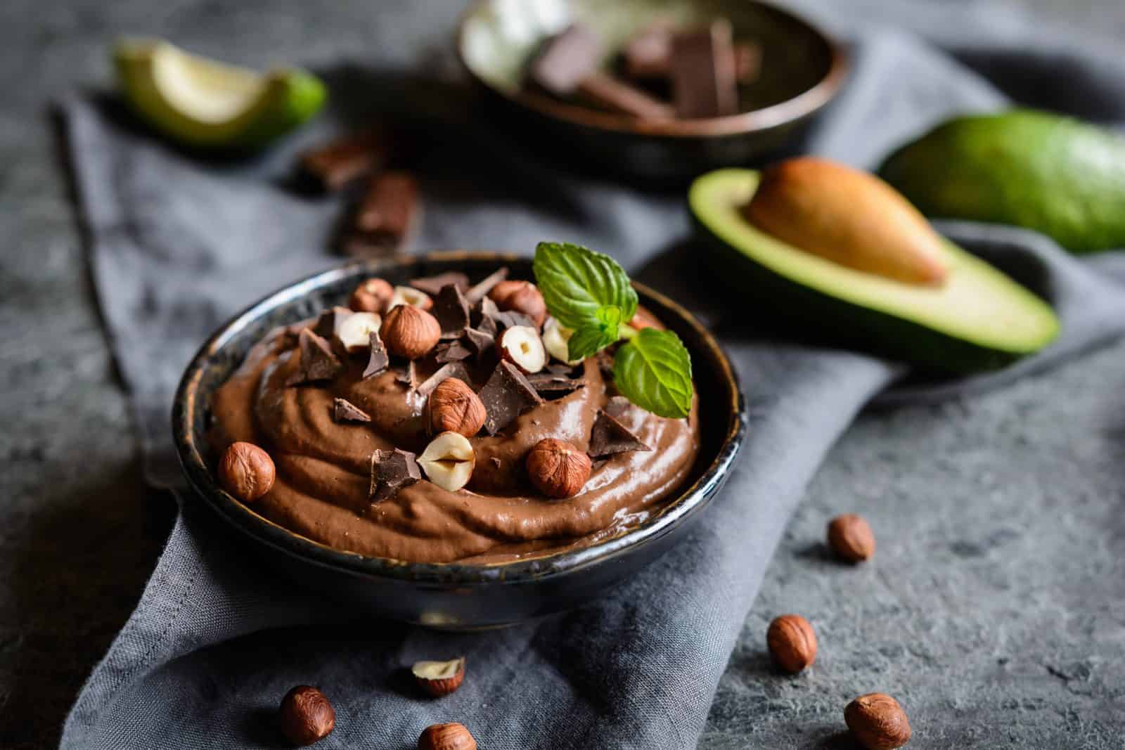 Chocolate avocado mousse