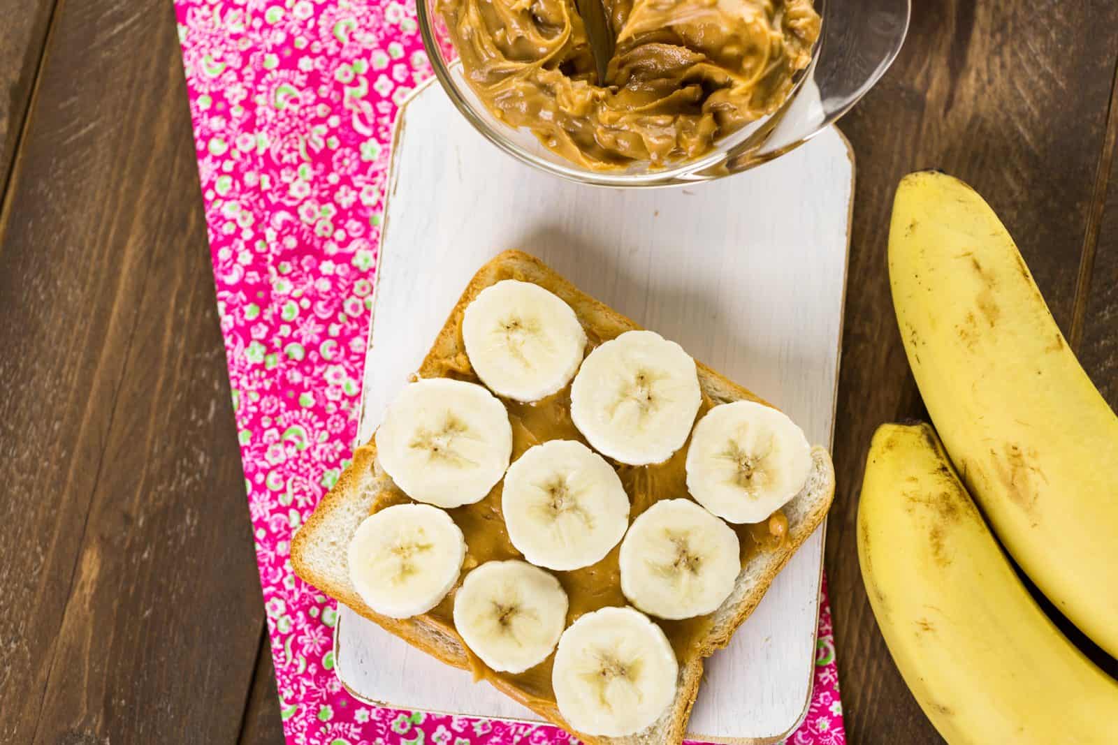 Peanut butter banana sushi
