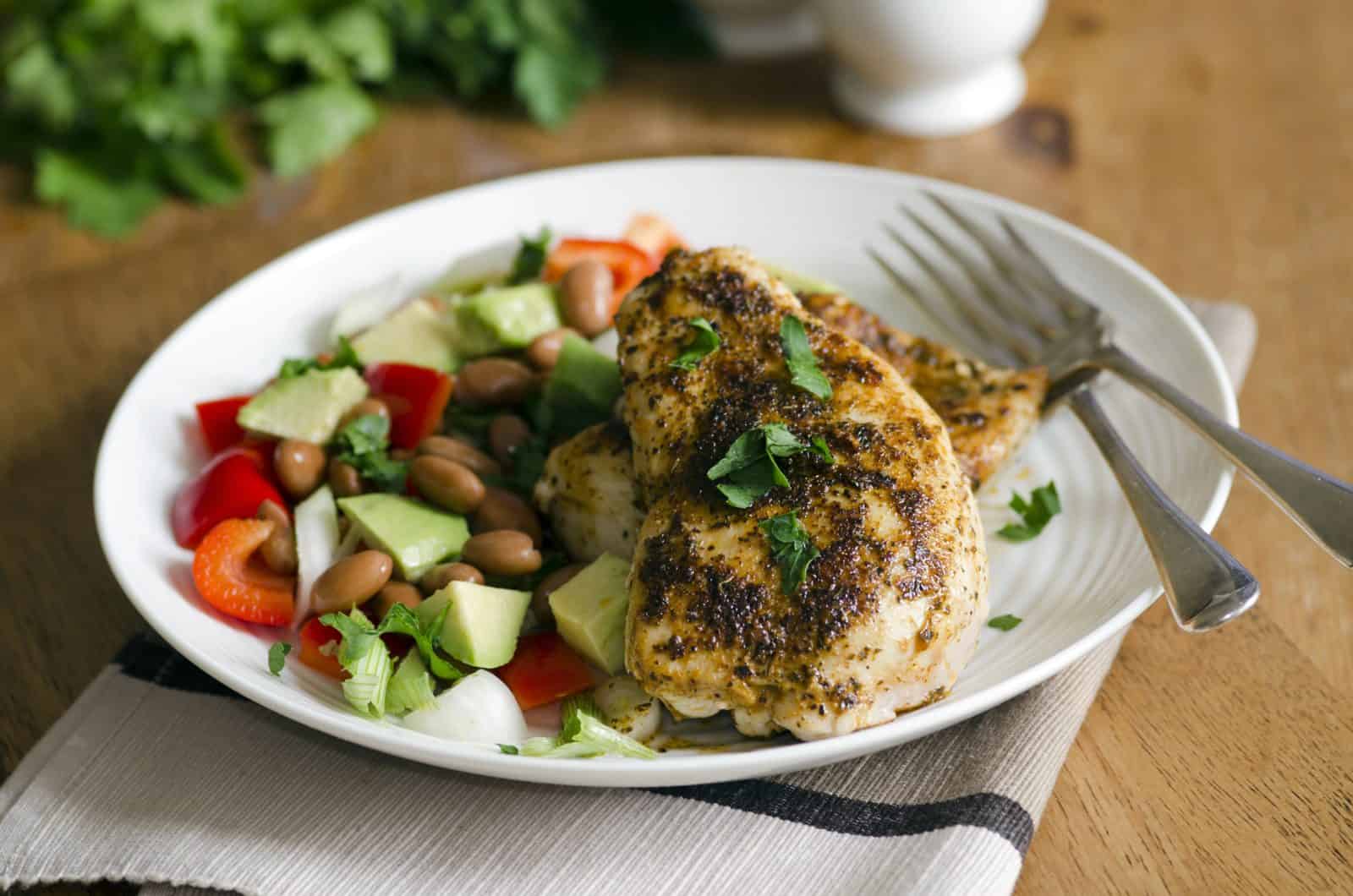 Cajun blackened chicken breast